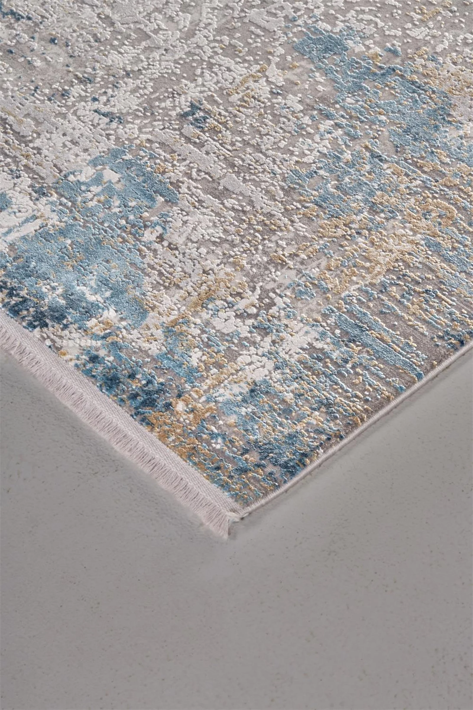Feizy Cadiz 3889F Rug in Ivory/Blue - Image 2