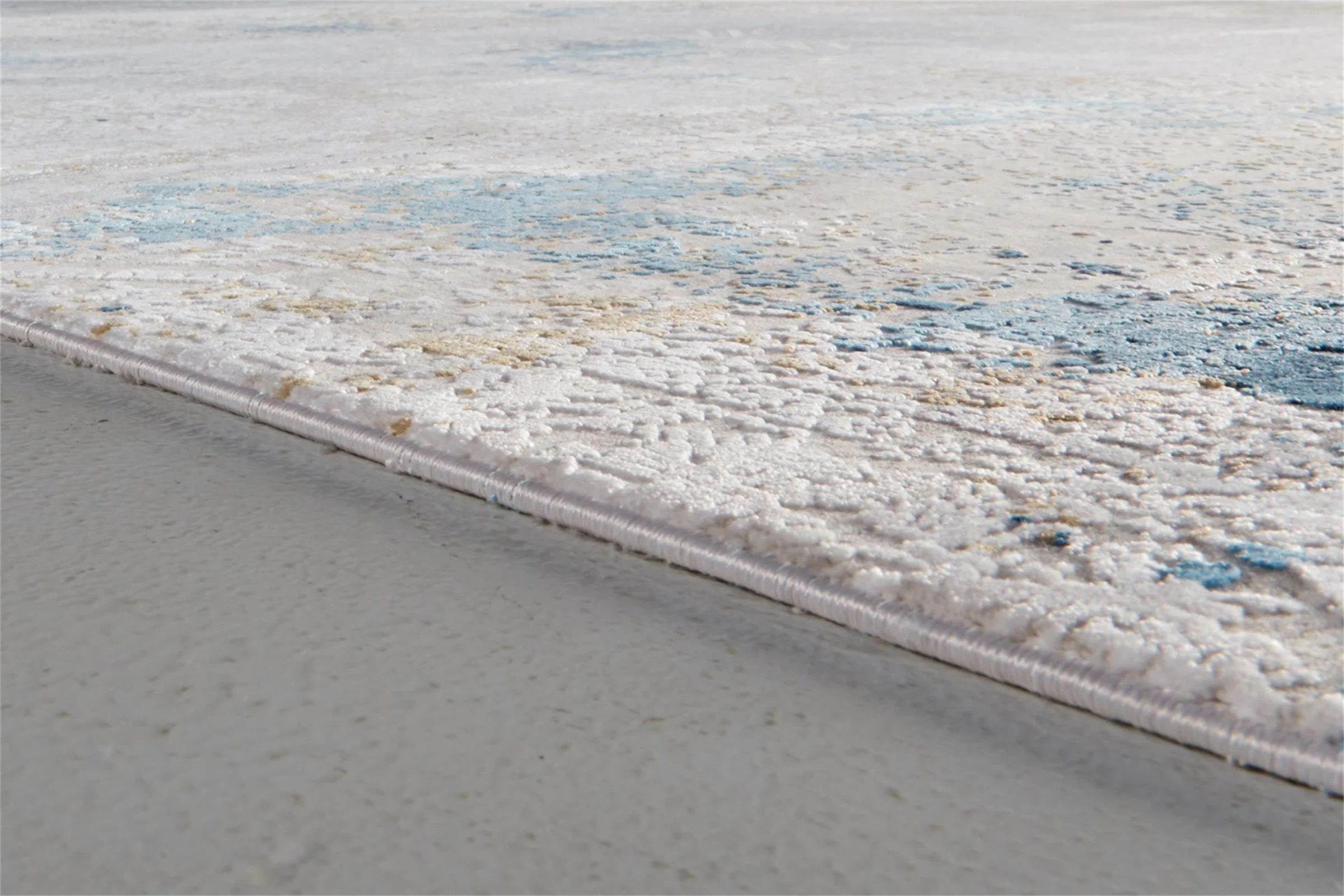 Feizy Cadiz 3889F Rug in Ivory/Blue - Image 6