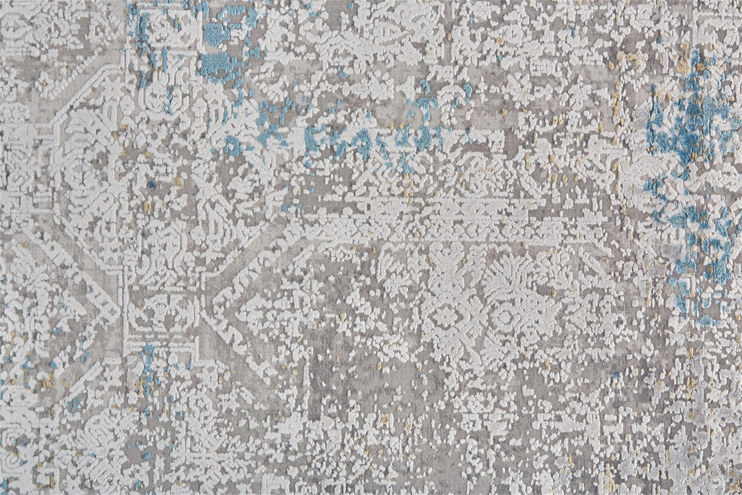 Feizy Cadiz 3889F Rug in Ivory/Blue - Image 7