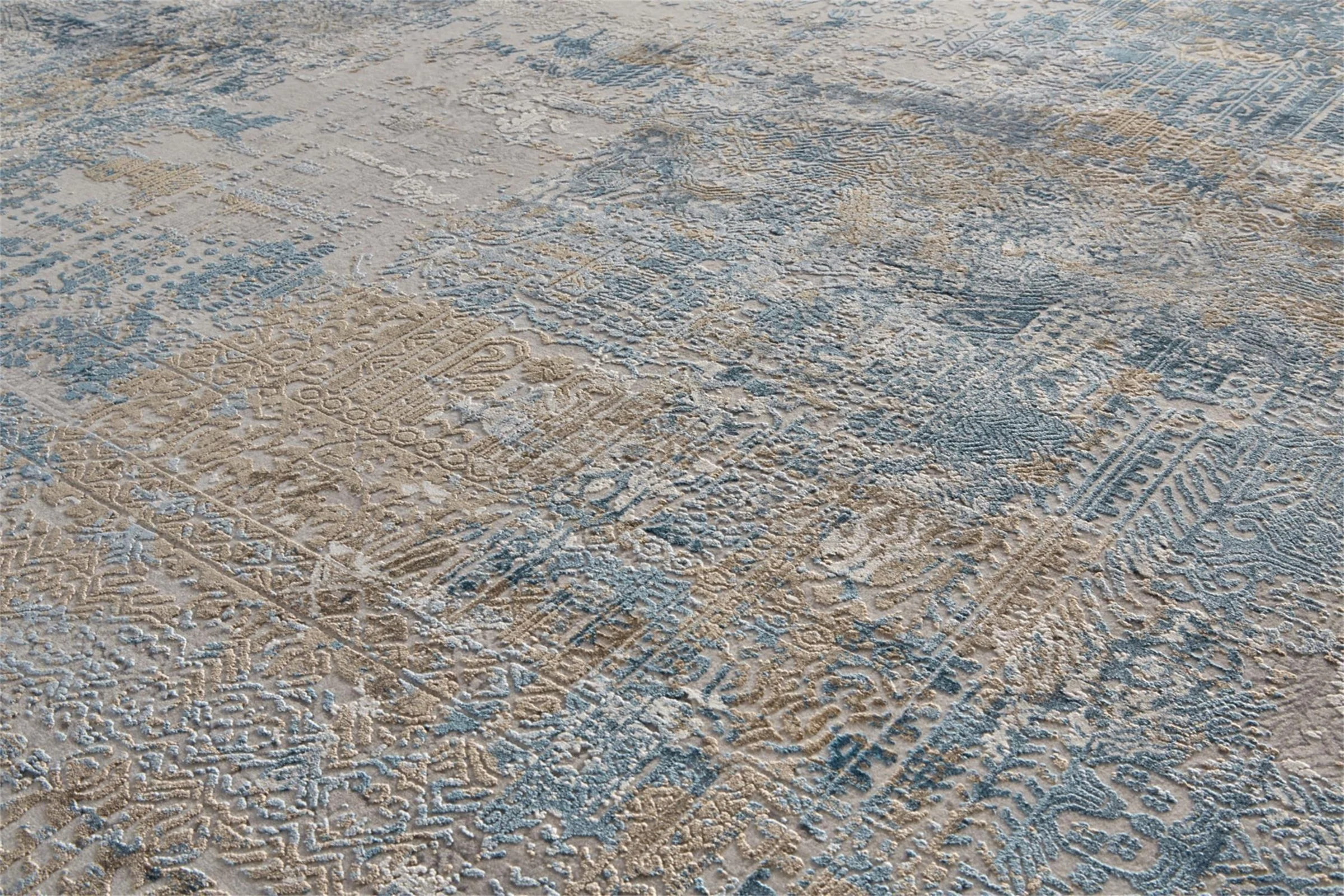 Feizy Cadiz 3890F Rug in Blue/Gray - Image 11