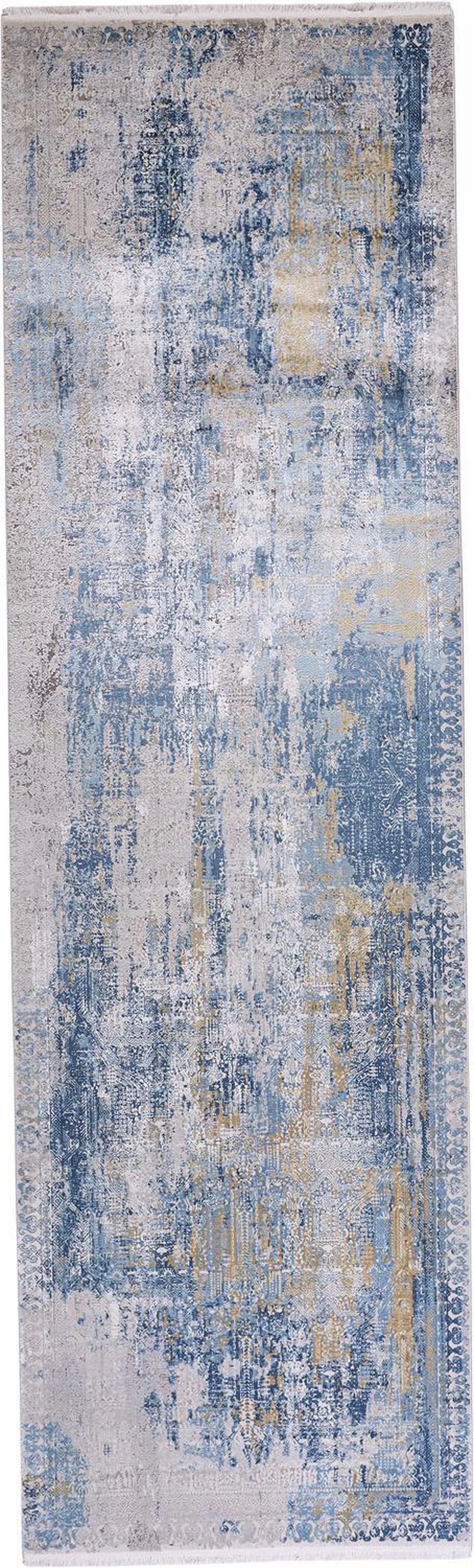 Feizy Cadiz 3890F Rug in Blue/Gray - Image 12