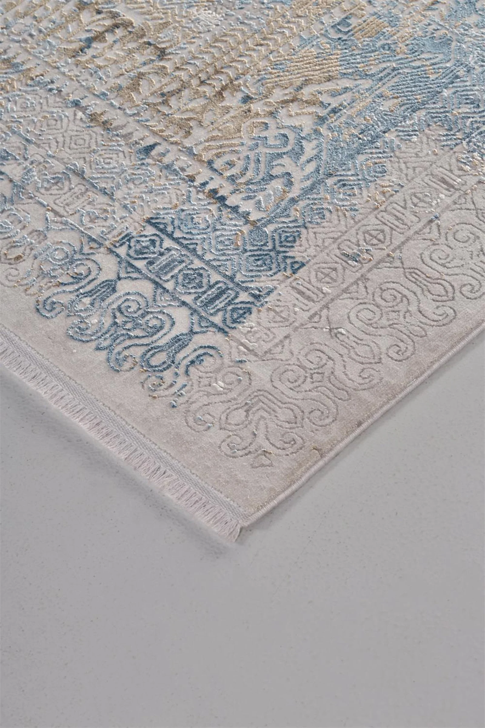 Feizy Cadiz 3890F Rug in Blue/Gray - Image 3