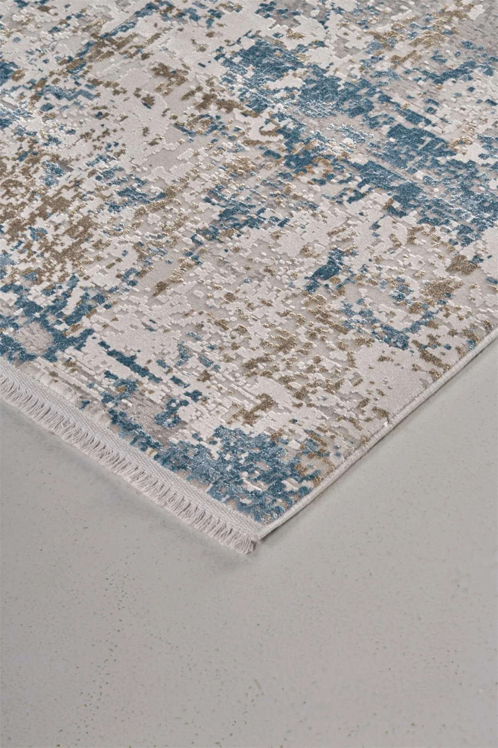 Feizy Cadiz 3891F Rug in Blue/Ivory - Image 2
