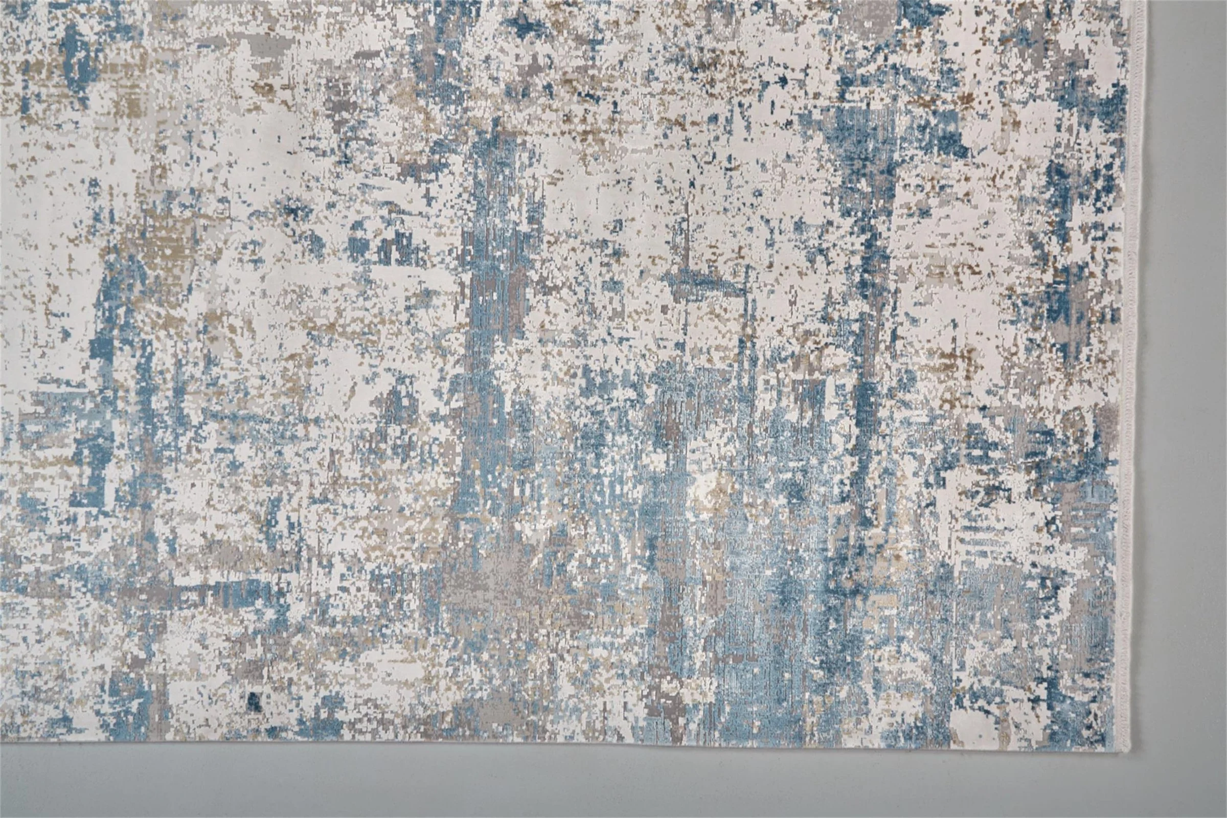 Feizy Cadiz 3891F Rug in Blue/Ivory - Image 3