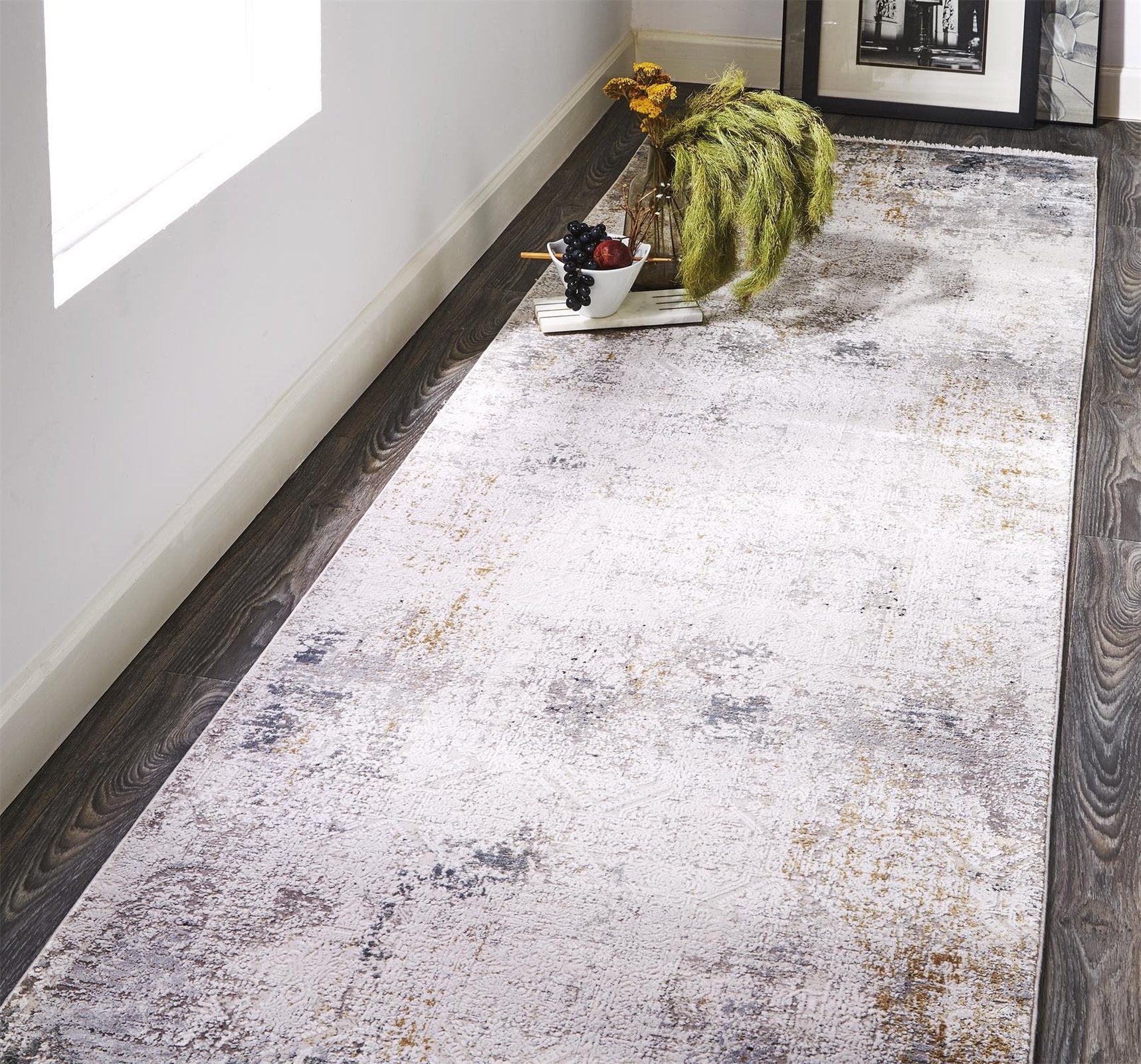 Feizy Cadiz 3892F Rug in Light Gray/Ivory - Image 13