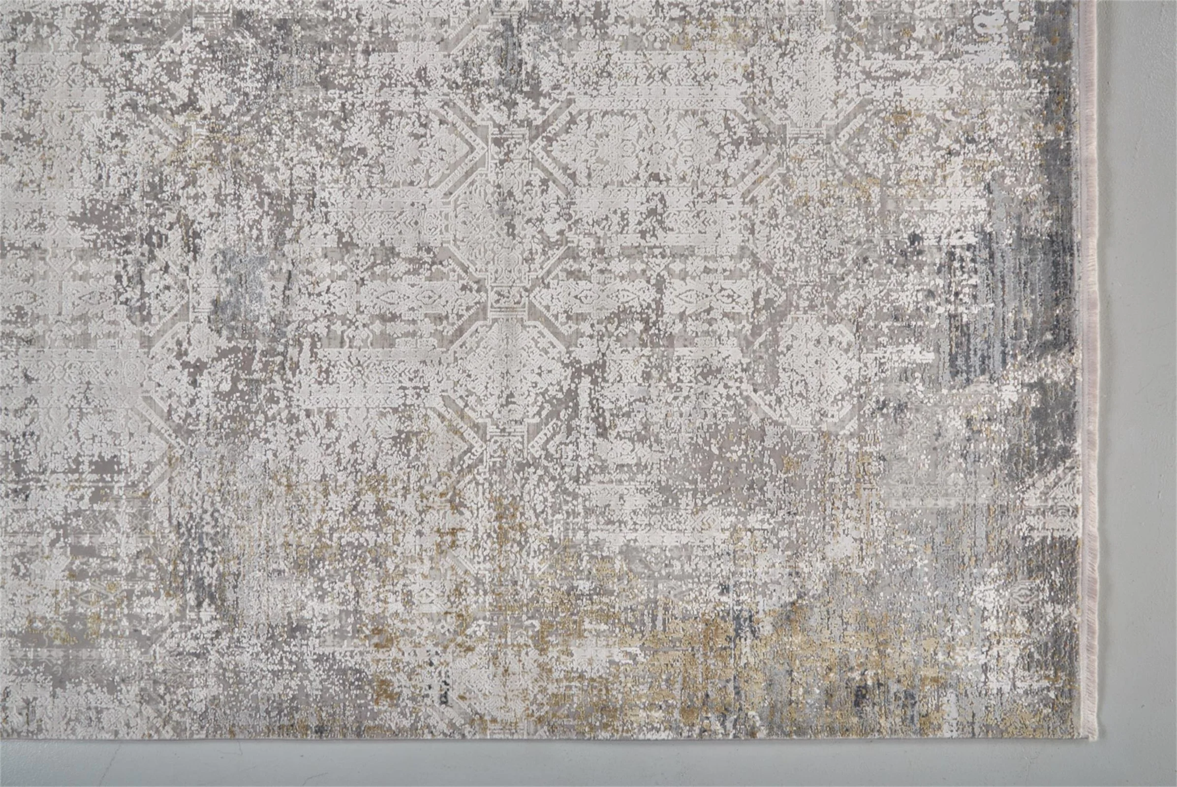 Feizy Cadiz 3892F Rug in Light Gray/Ivory - Image 3