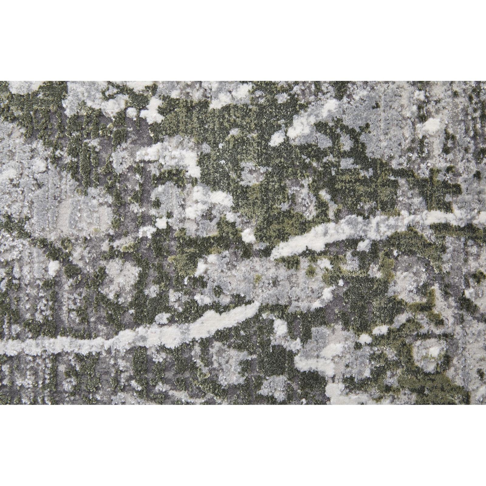 Feizy Cadiz 39N6F Modern Abstract Rug in Gray/Green/Taupe - Image 10