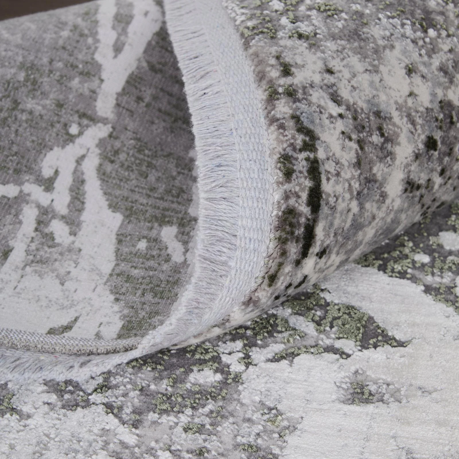 Feizy Cadiz 39N6F Modern Abstract Rug in Gray/Green/Taupe - Image 11