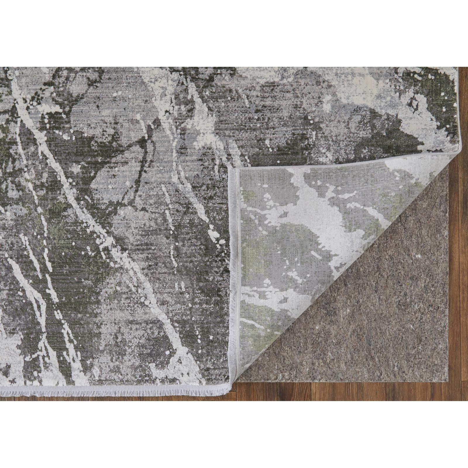 Feizy Cadiz 39N6F Modern Abstract Rug in Gray/Green/Taupe - Image 8