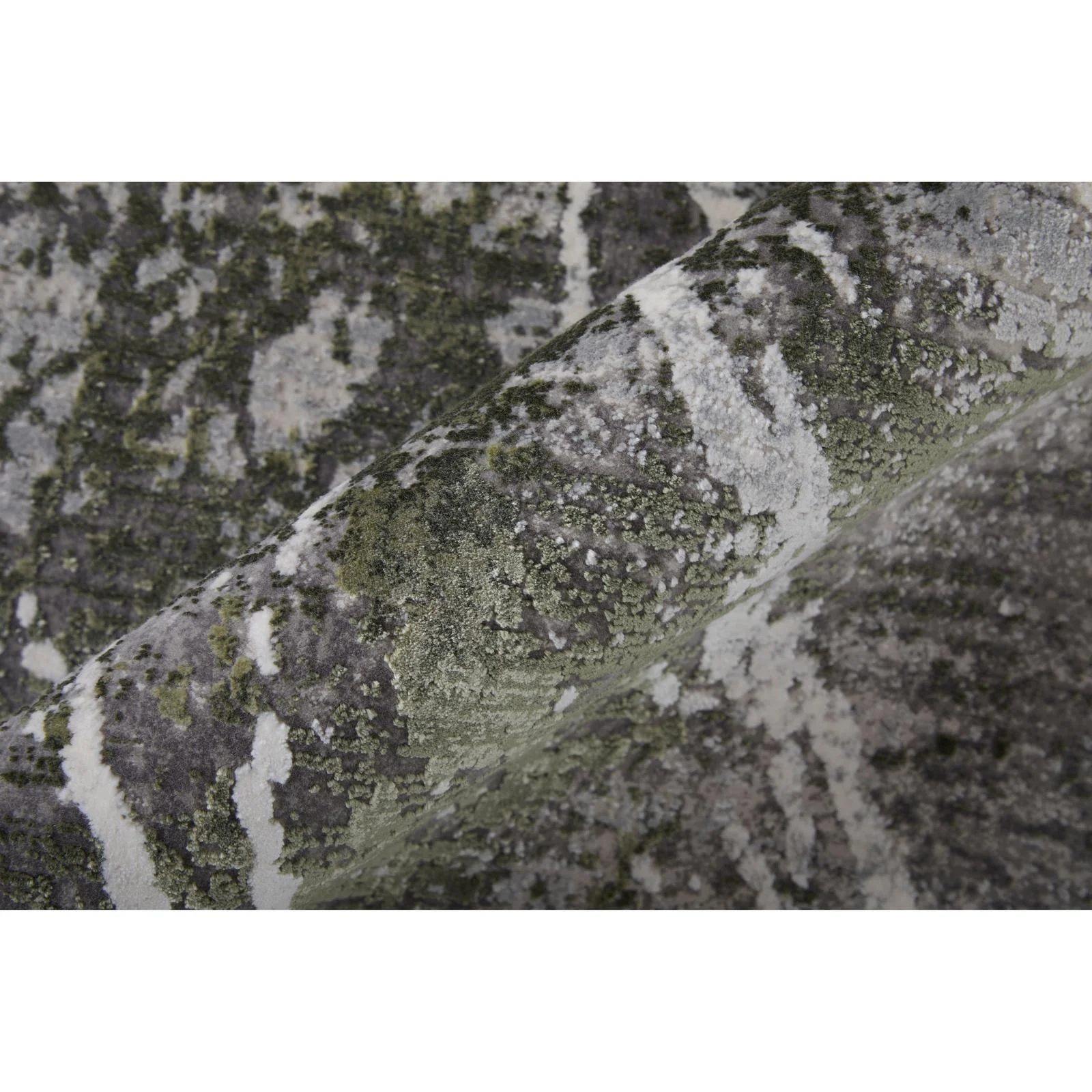 Feizy Cadiz 39N6F Modern Abstract Rug in Gray/Green/Taupe - Image 9