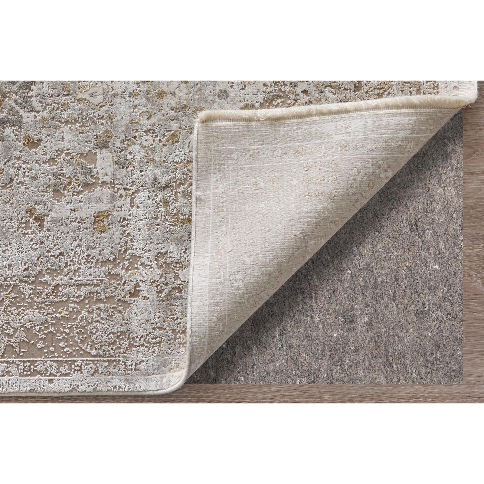 Feizy Cadiz 39SZF Traditional Floral & Botanical Rug in Ivory/Gray/Gold - Image 5