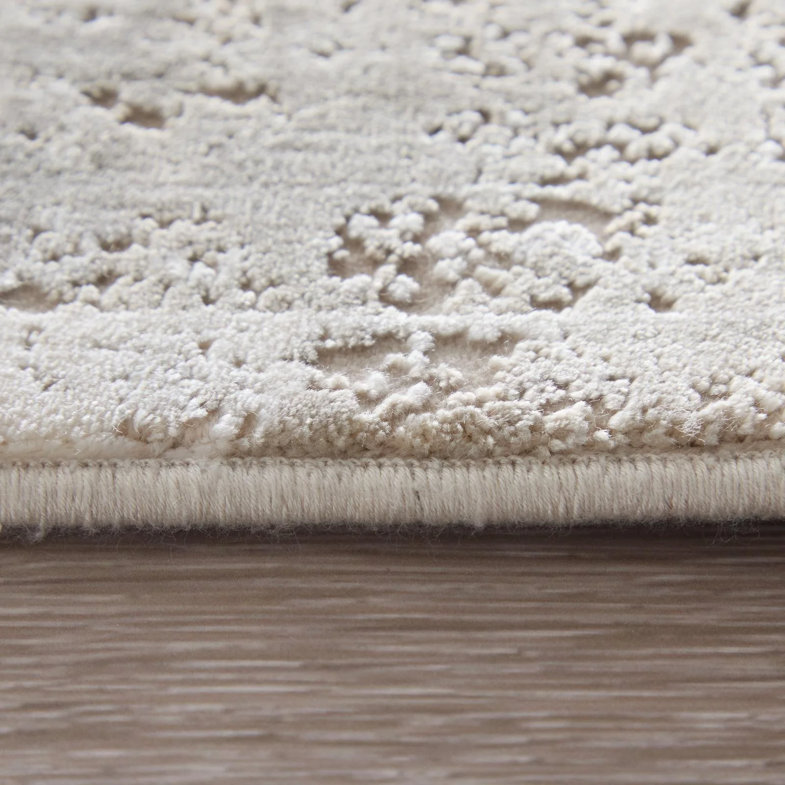Feizy Cadiz 39SZF Traditional Floral & Botanical Rug in Ivory/Gray/Gold - Image 9