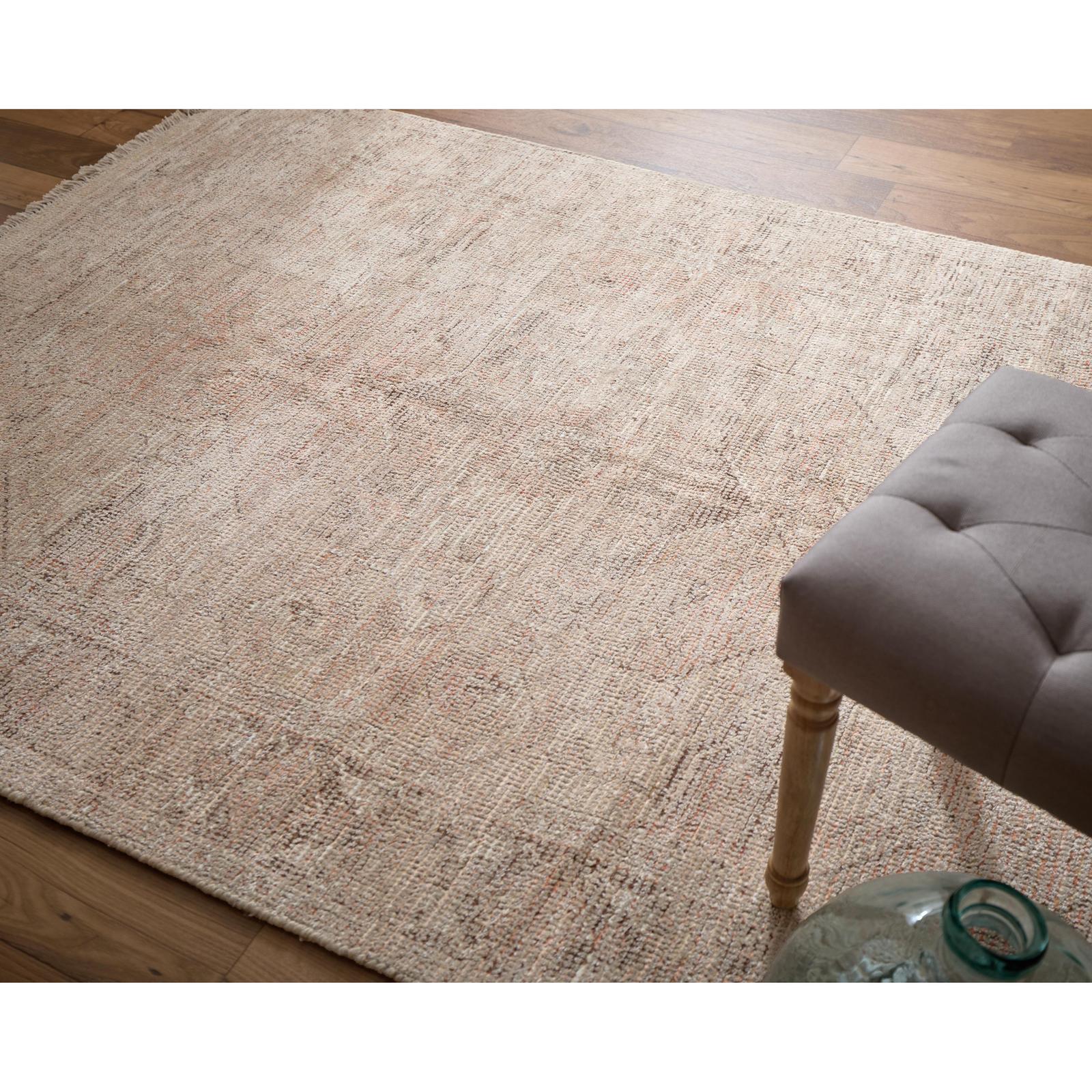 Feizy Caldwell 8977F Transitional Medallion Rug in Orange/Tan/Ivory - Image 2