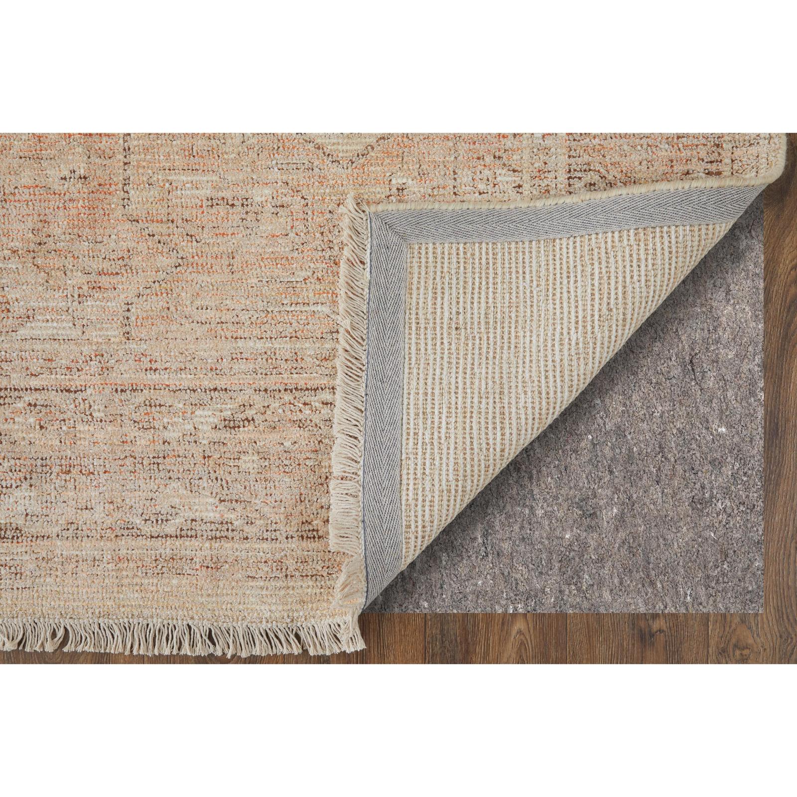 Feizy Caldwell 8977F Transitional Medallion Rug in Orange/Tan/Ivory - Image 4