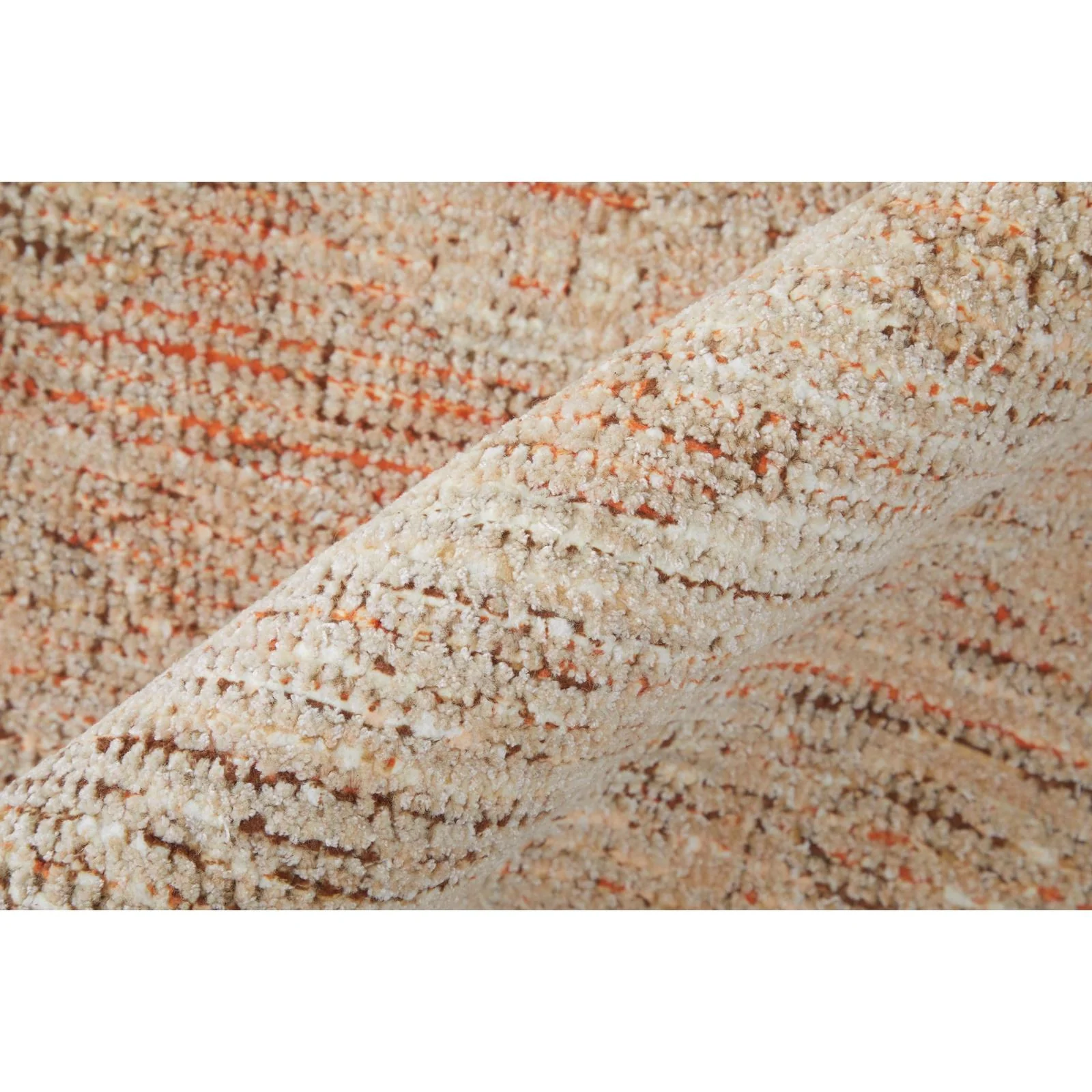 Feizy Caldwell 8977F Transitional Medallion Rug in Orange/Tan/Ivory - Image 5