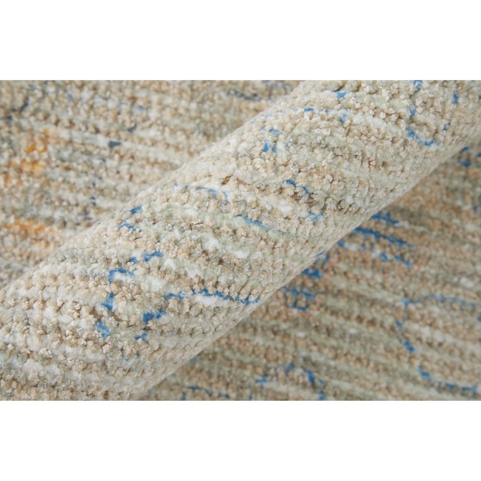 Feizy Caldwell 8978F Transitional Floral & Botanical Rug in Brown/Tan/Blue - Image 5