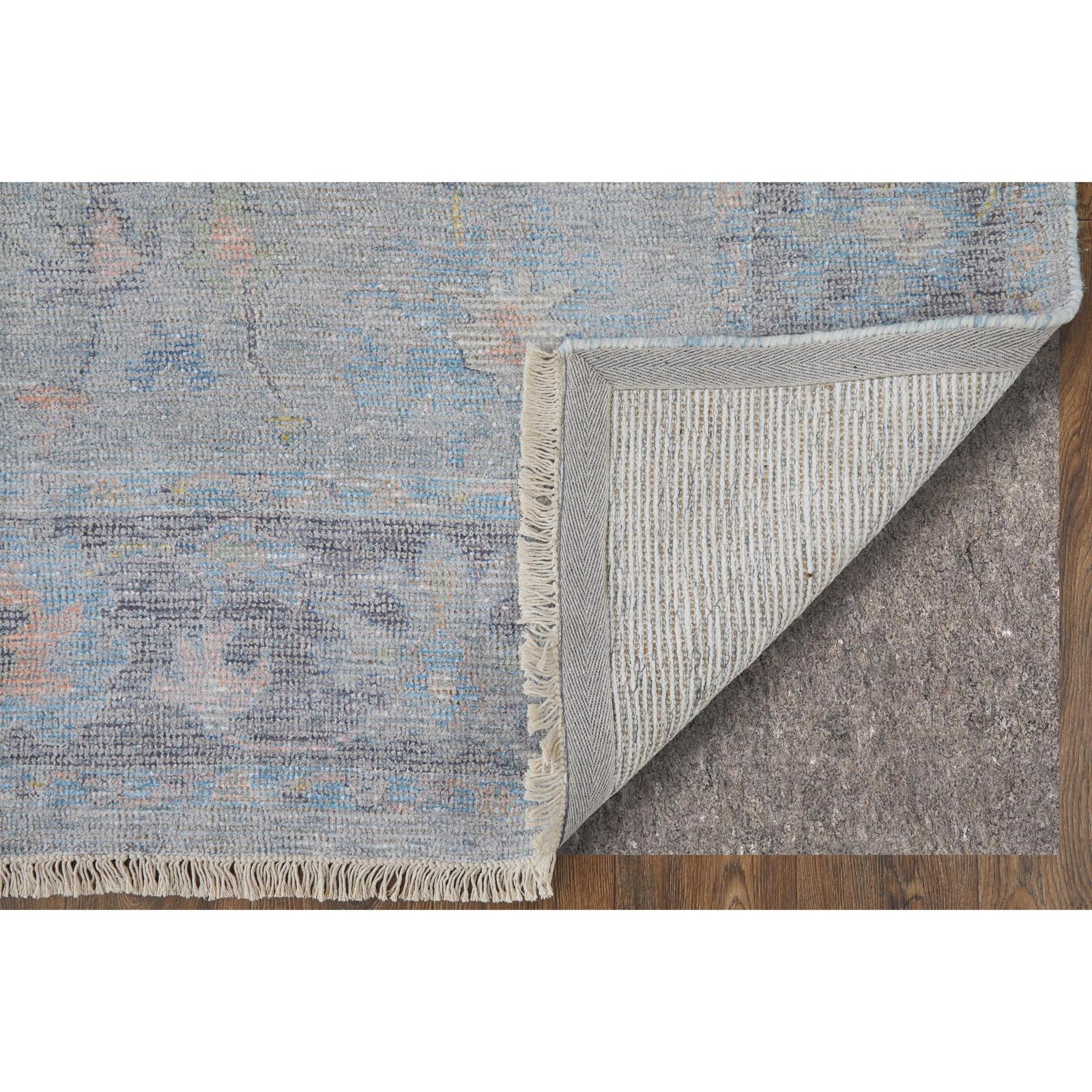 Feizy Caldwell 8979F Transitional Floral & Botanical Rug in Blue/Yellow/Orange - Image 4