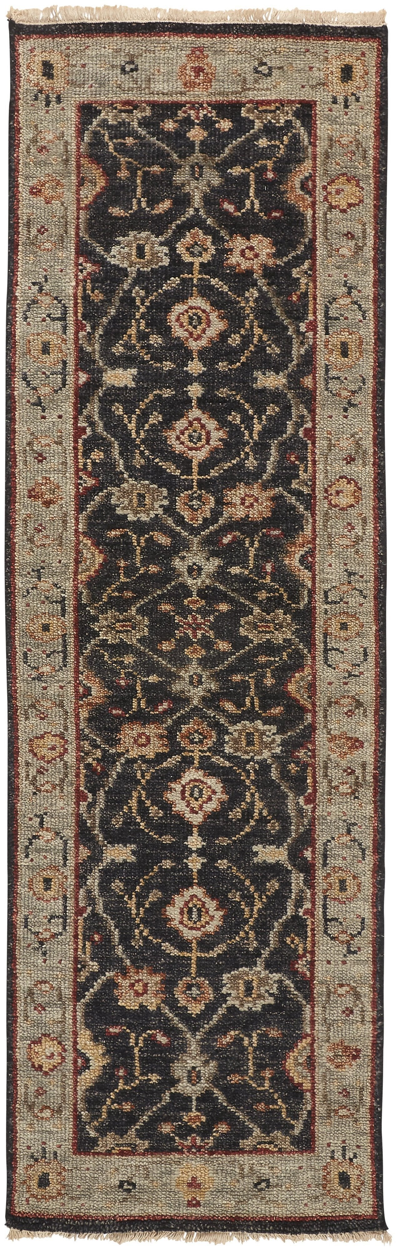 Feizy Carrington 6500F Rug in Black / Gold - Image 2