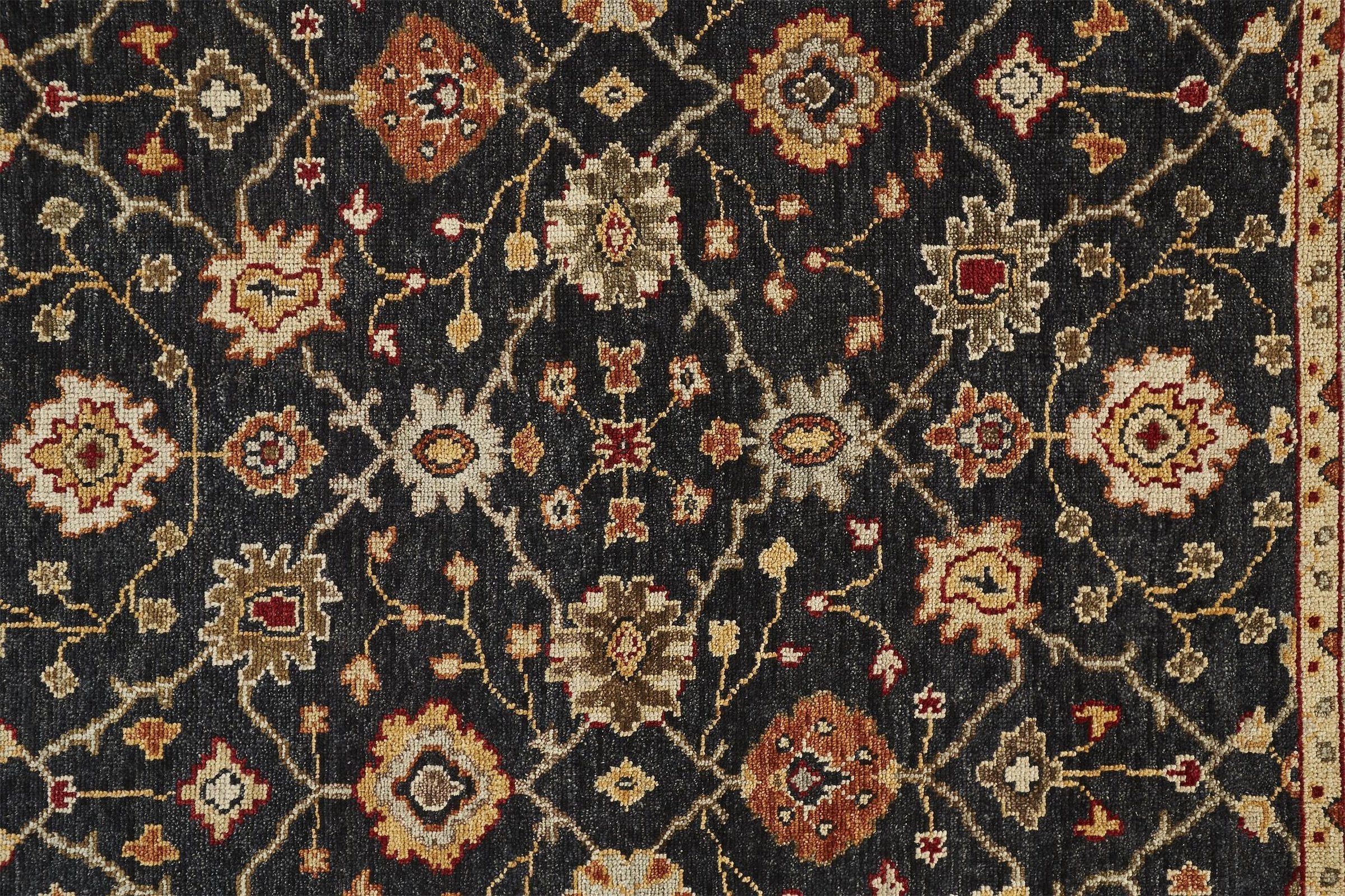 Feizy Carrington 6500F Rug in Black / Gold - Image 5