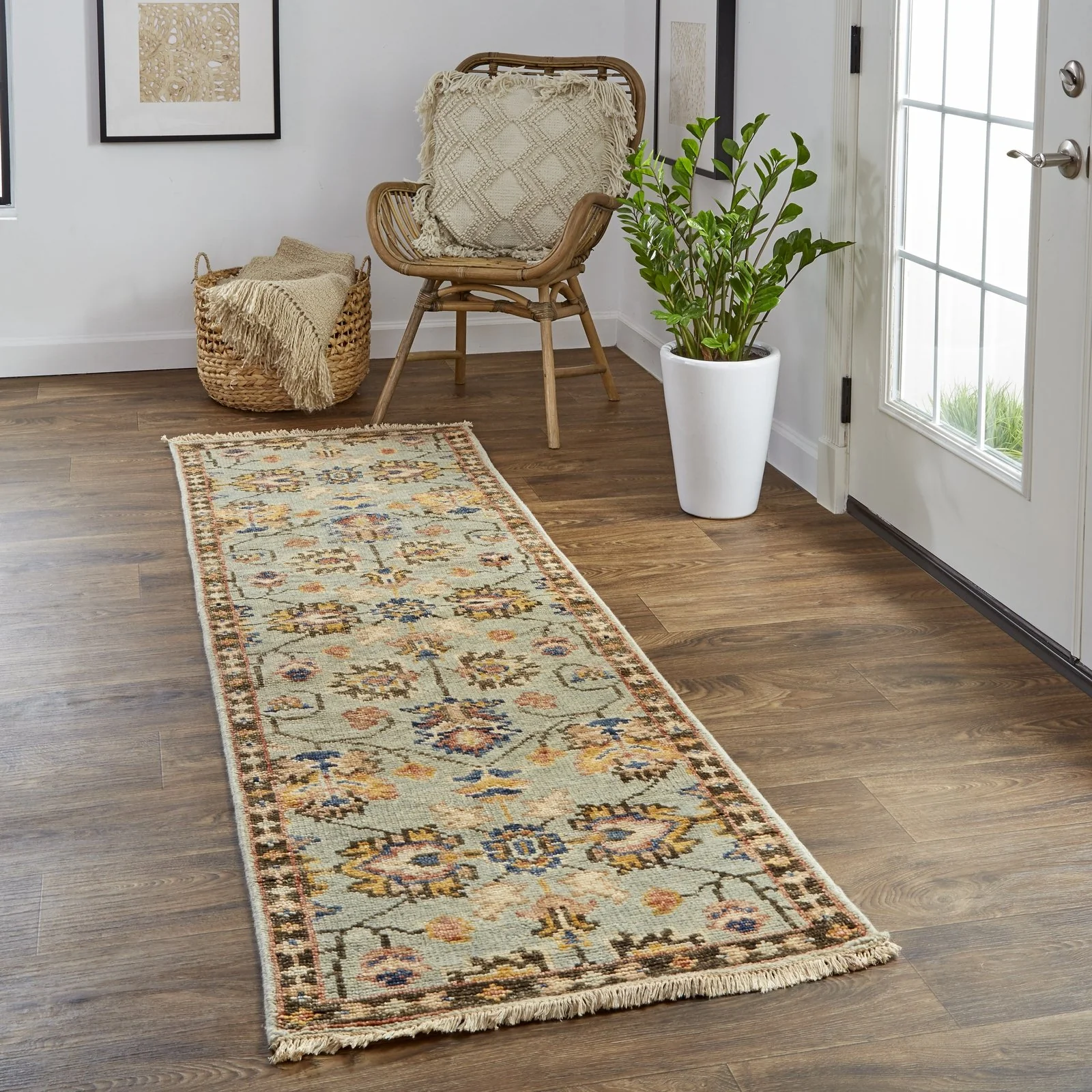Feizy Carrington 6503F Rug in Gray / Gold - Image 3