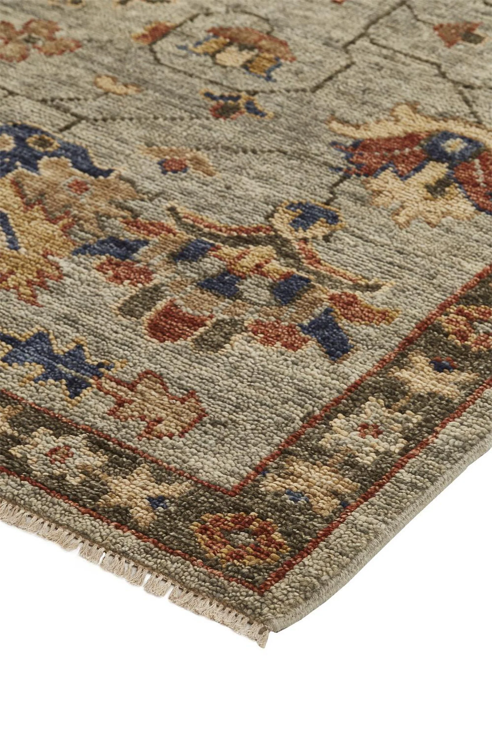 Feizy Carrington 6503F Rug in Gray / Gold - Image 5