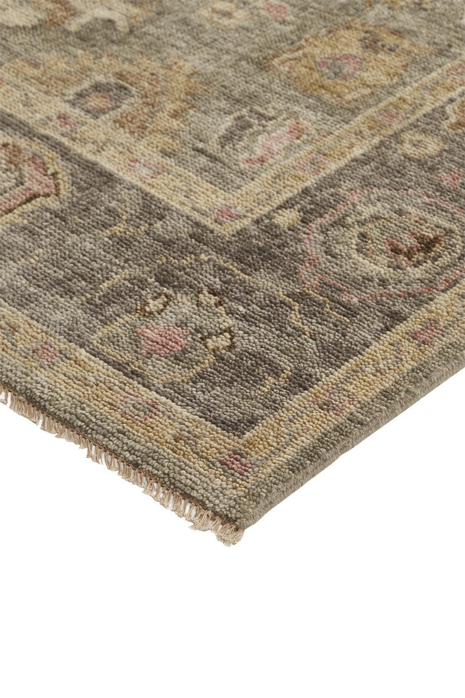 Feizy Carrington 6504F Rug in Gray / Gold - Image 6