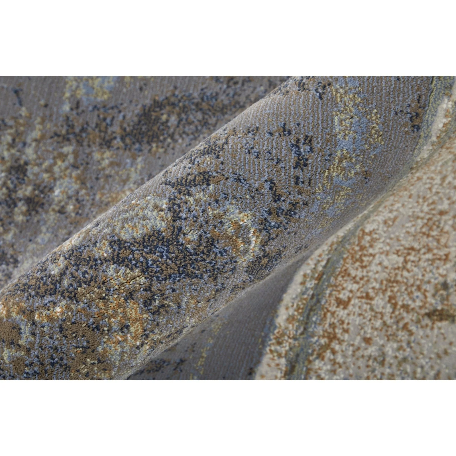 Feizy Clio 39LUF Modern Watercolor in Brown/Gray/Black - Image 7
