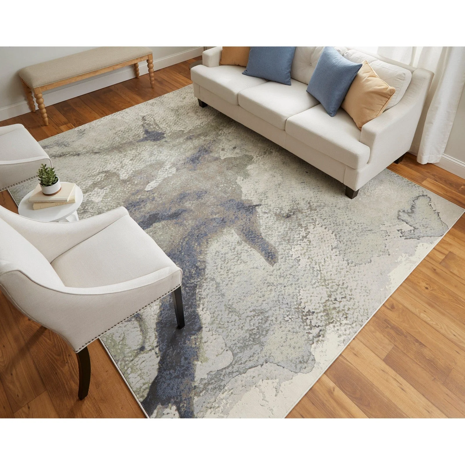 Feizy Clio 39LVF Modern Abstract in Taupe/Brown/Black - Image 4