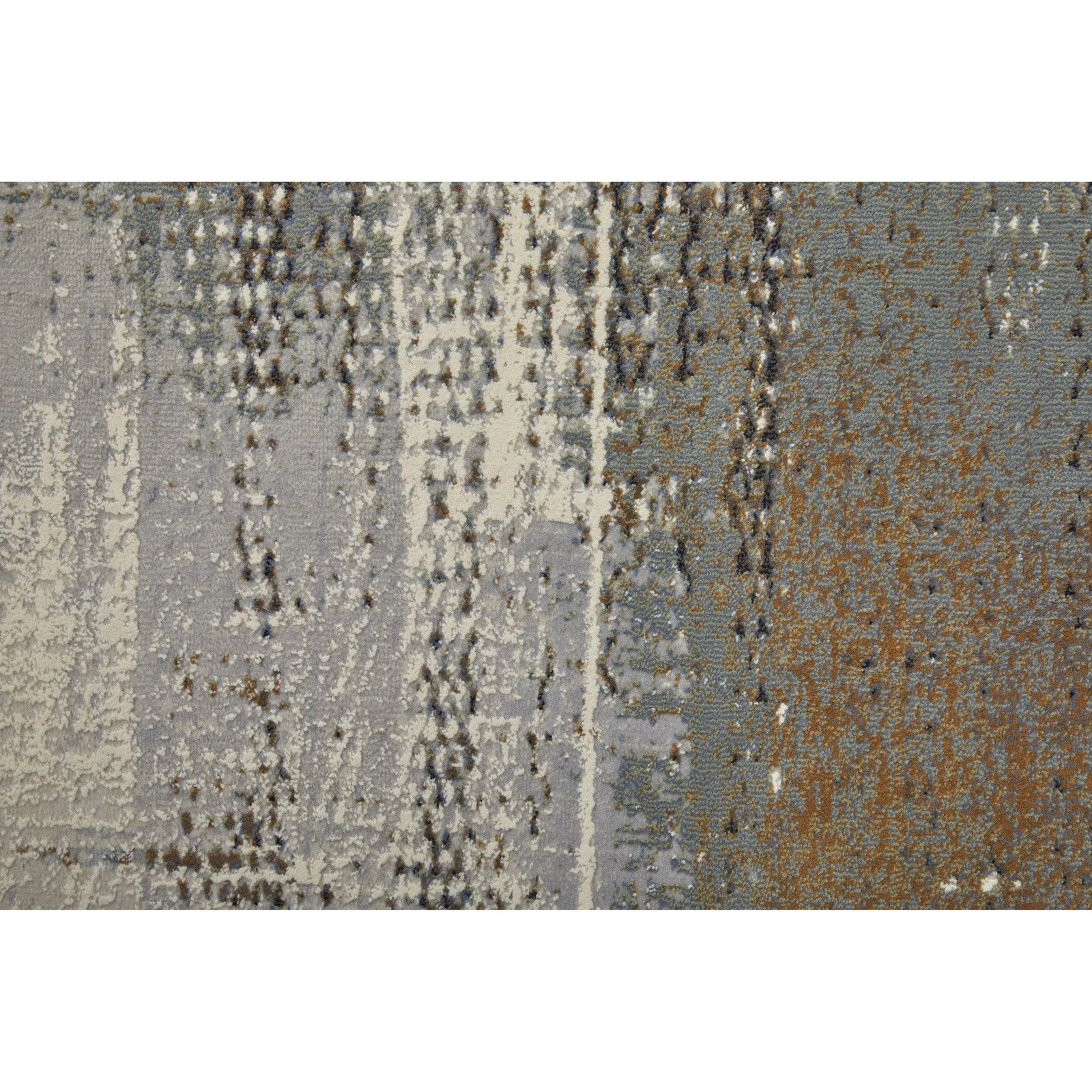 Feizy Clio 39LWF Modern Abstract in Ivory/Gray/Brown - Image 8