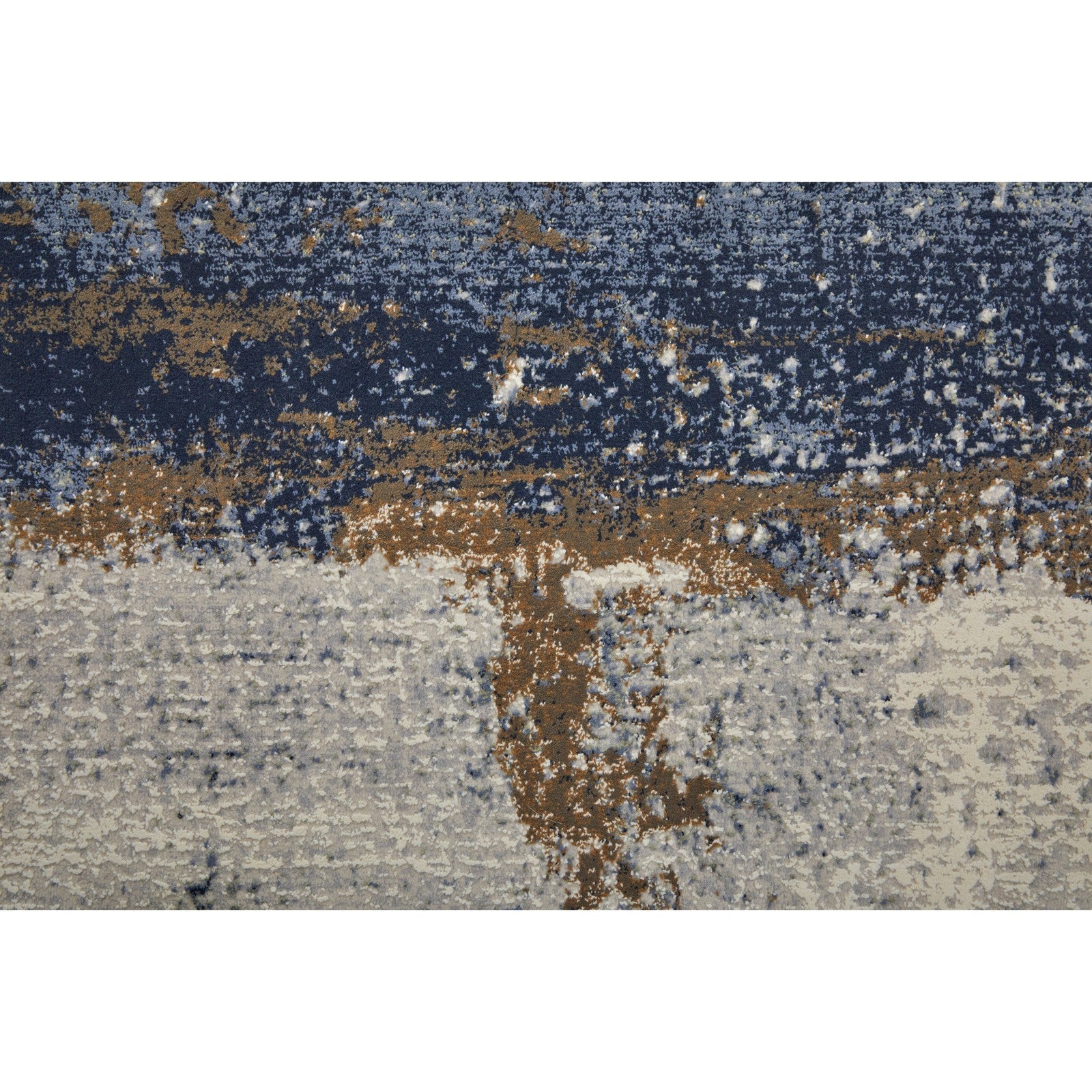 Feizy Clio 39LXF Modern Abstract in Ivory/Blue/Brown - Image 8