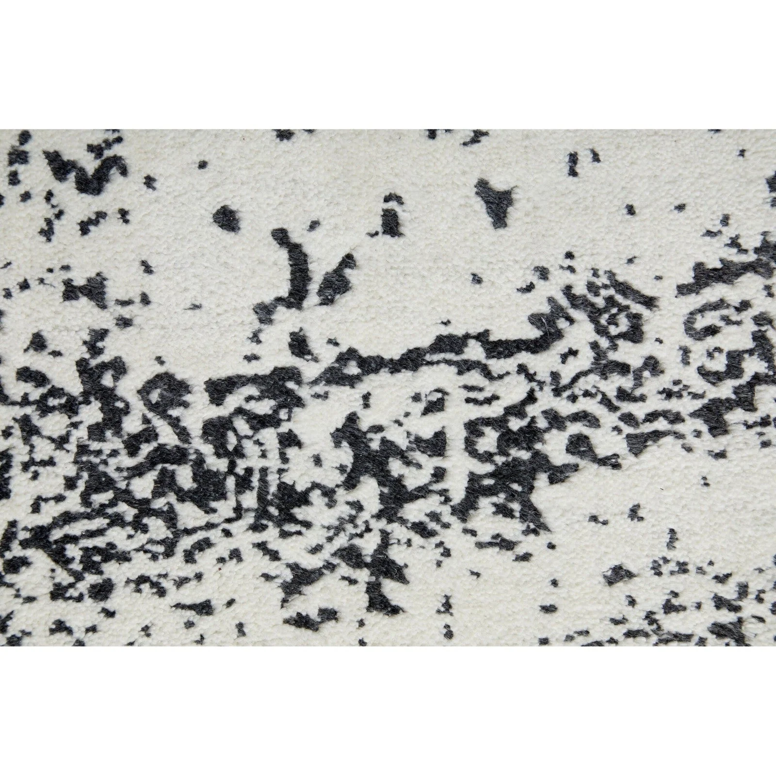 Feizy Coda 8928F Modern Abstract Rug in Black/White - Image 7