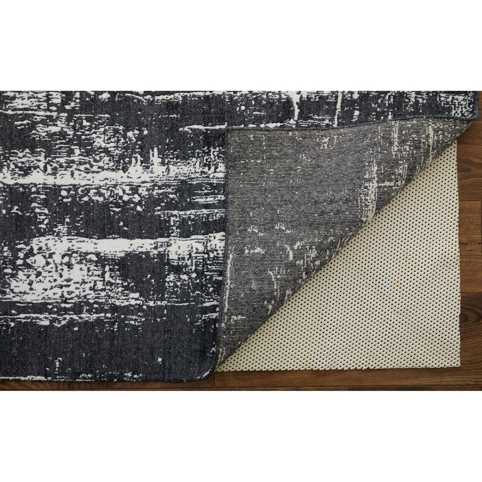 Feizy Coda 8929F Modern Abstract Rug in Black/White - Image 9