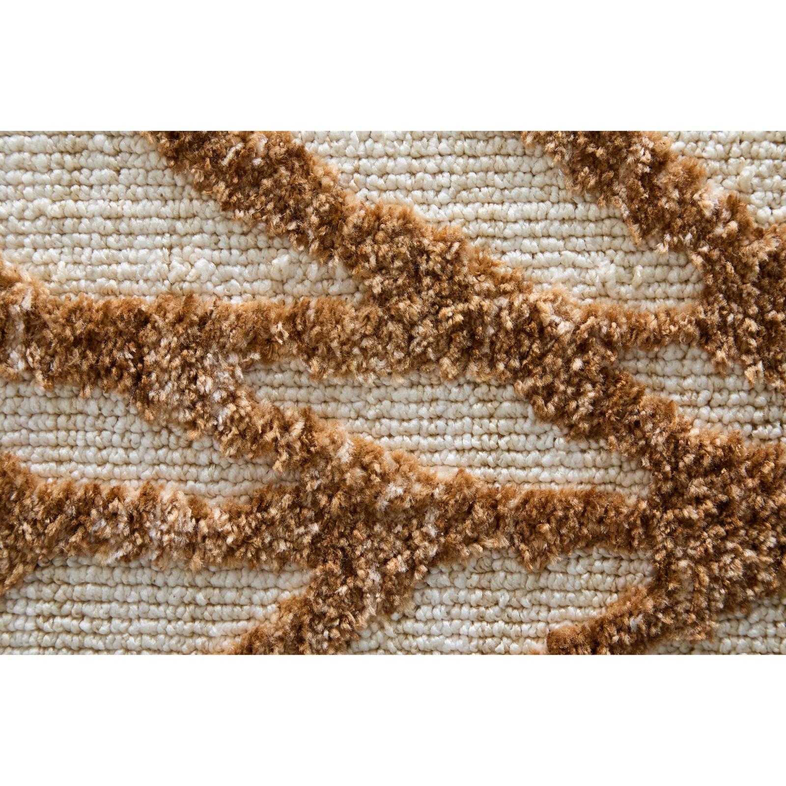 Feizy Colton 8A55F Modern Chevron Rug in Brown/Tan - Image 7