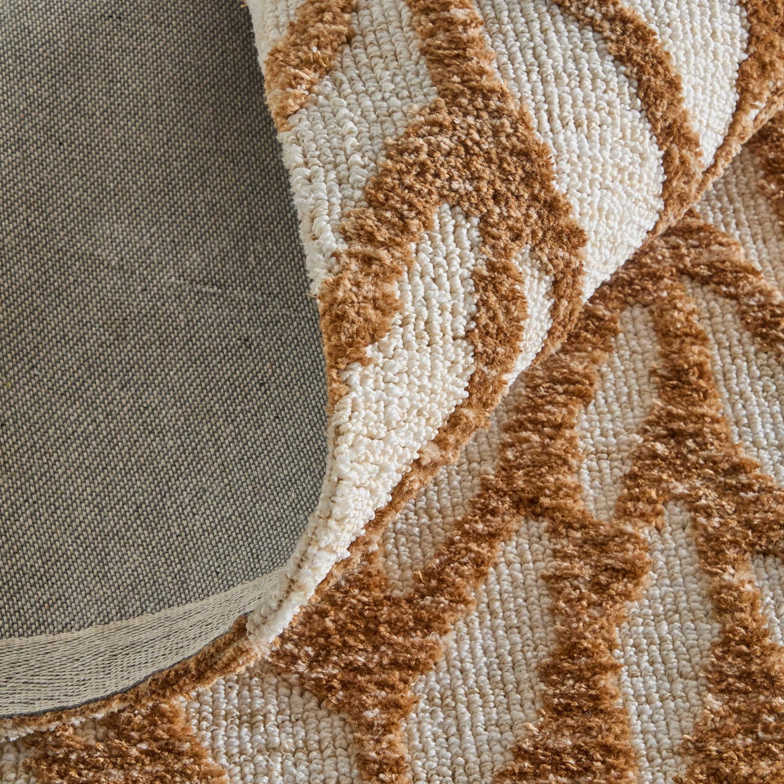 Feizy Colton 8A55F Modern Chevron Rug in Brown/Tan - Image 8