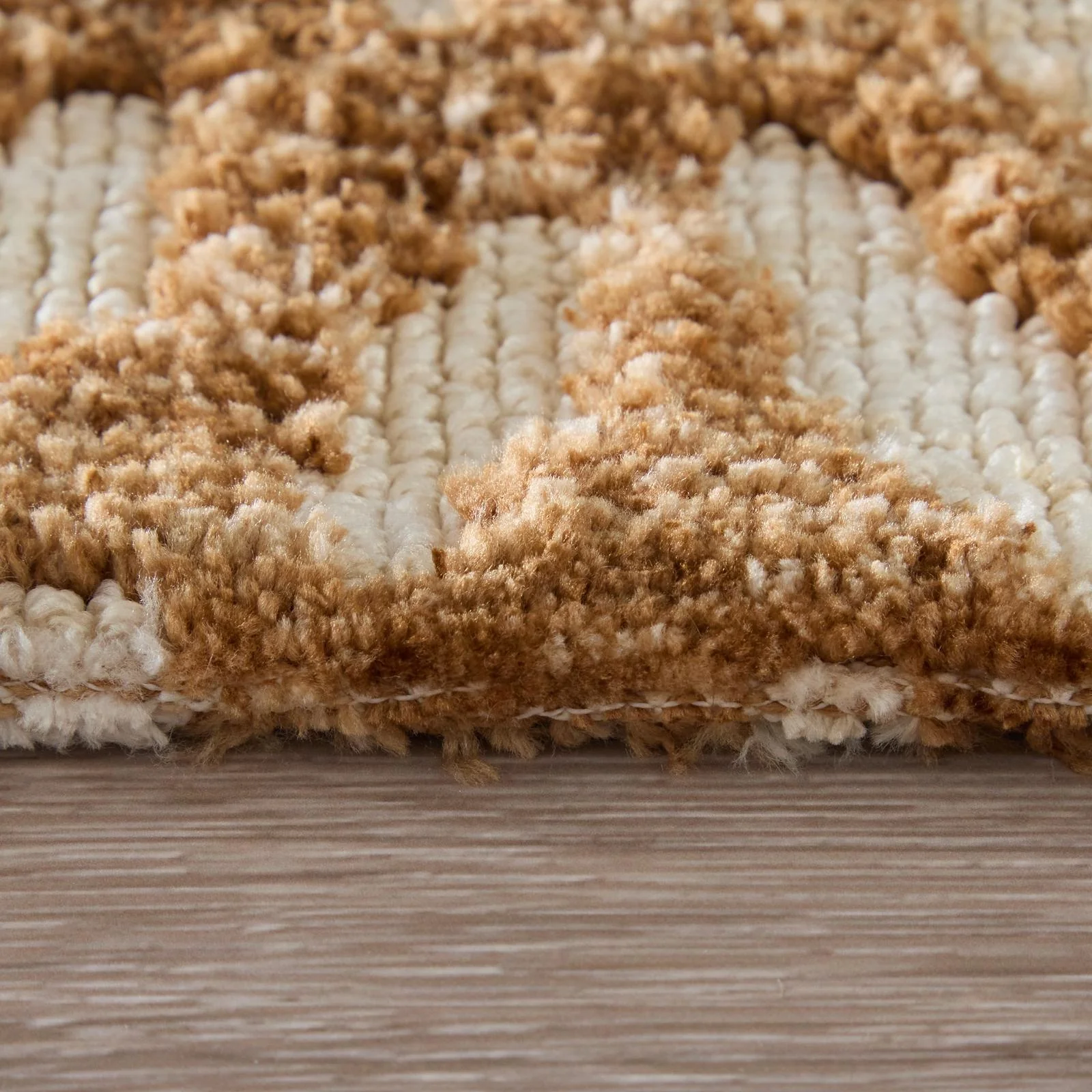 Feizy Colton 8A55F Modern Chevron Rug in Brown/Tan - Image 9