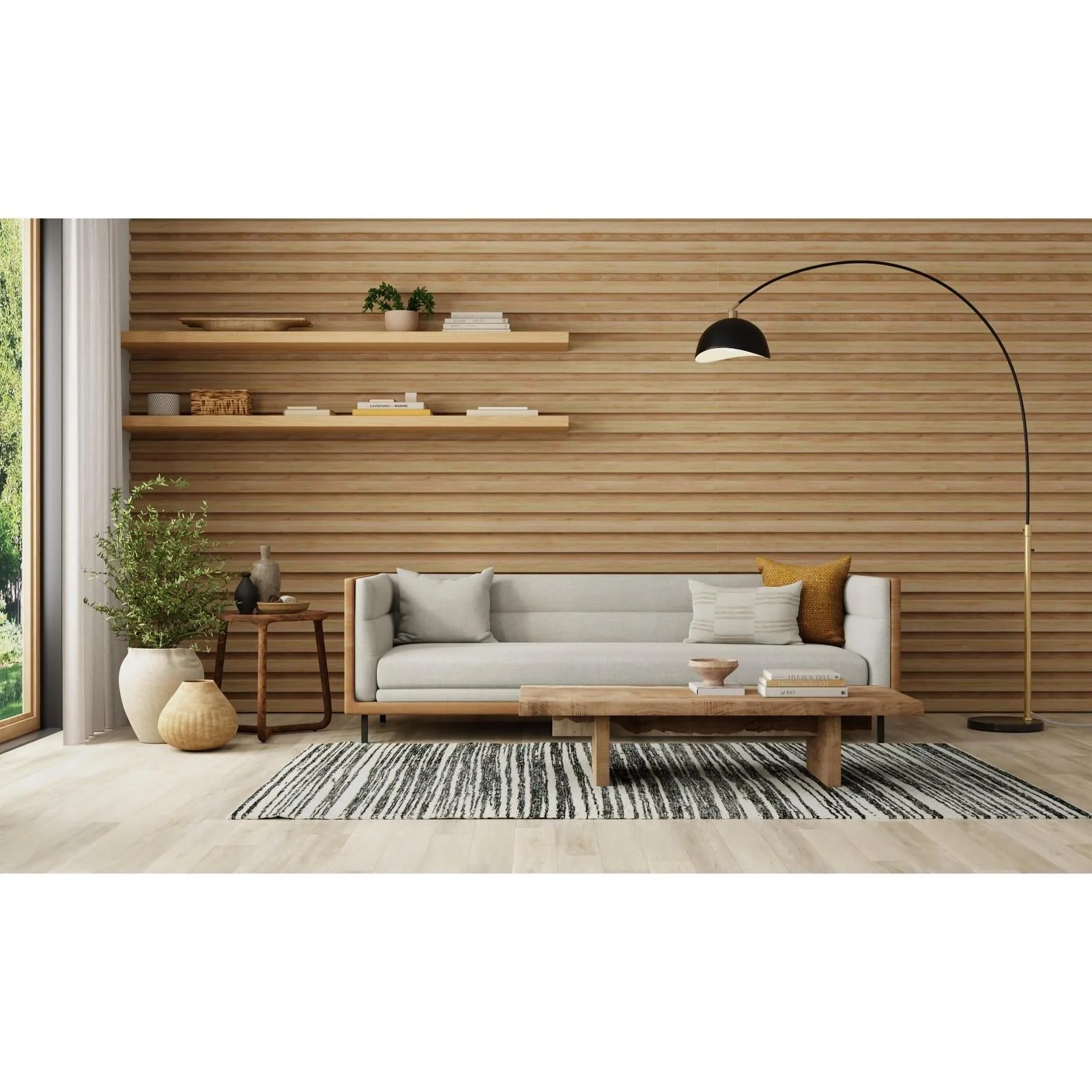 Feizy Colton 8A56F Modern Abstract Rug in Black/Ivory - Image 2