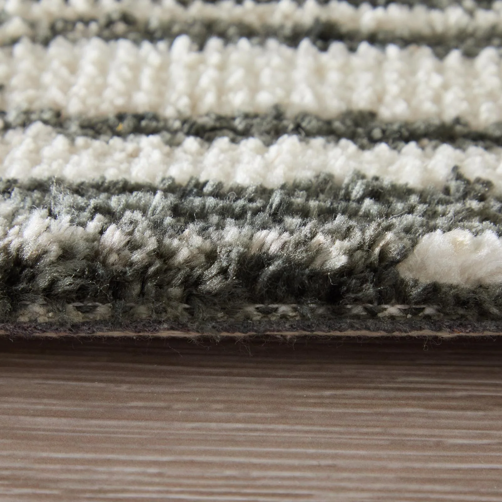 Feizy Colton 8A56F Modern Abstract Rug in Black/Ivory - Image 9