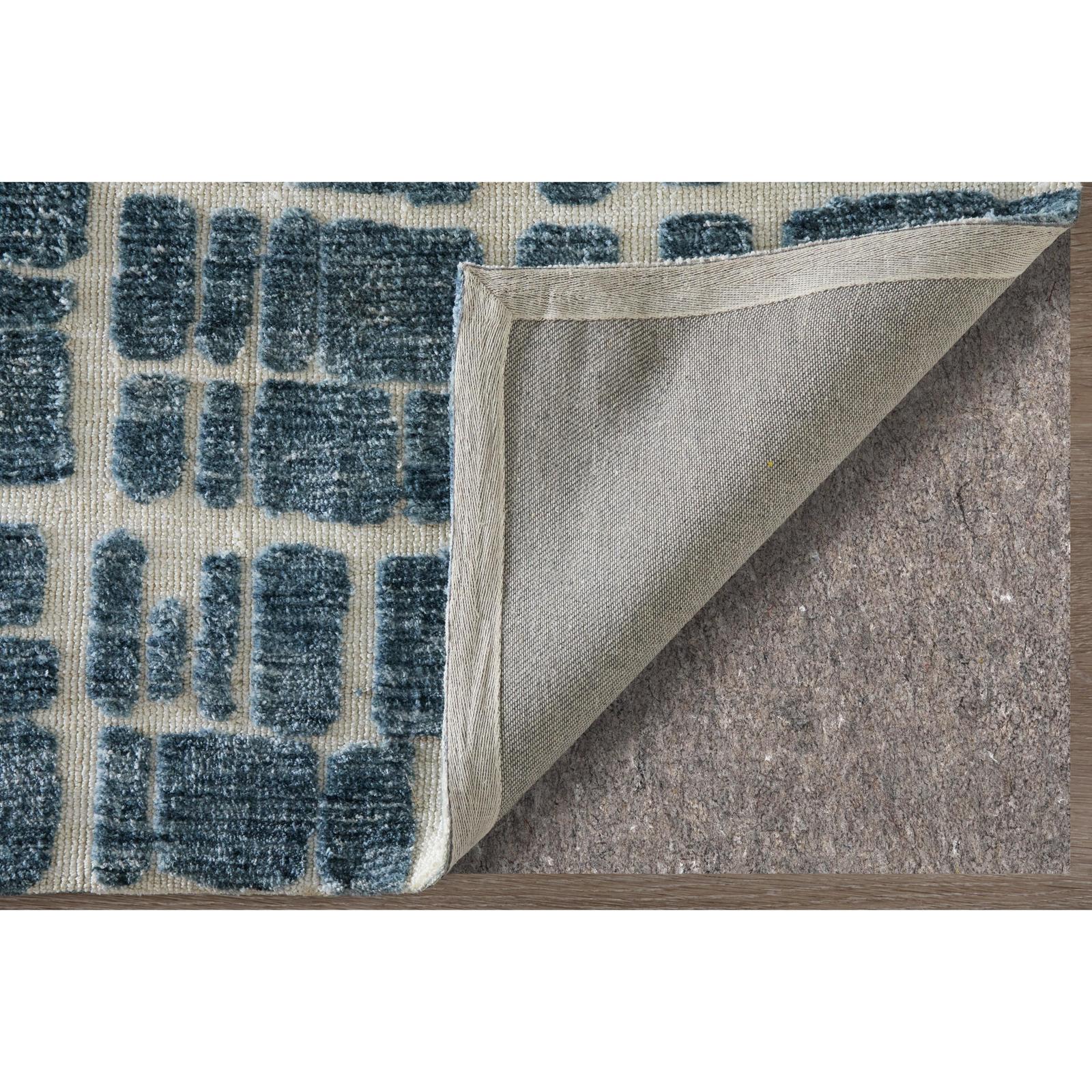 Feizy Colton 8A58F Modern Abstract Rug in Blue/Ivory - Image 5