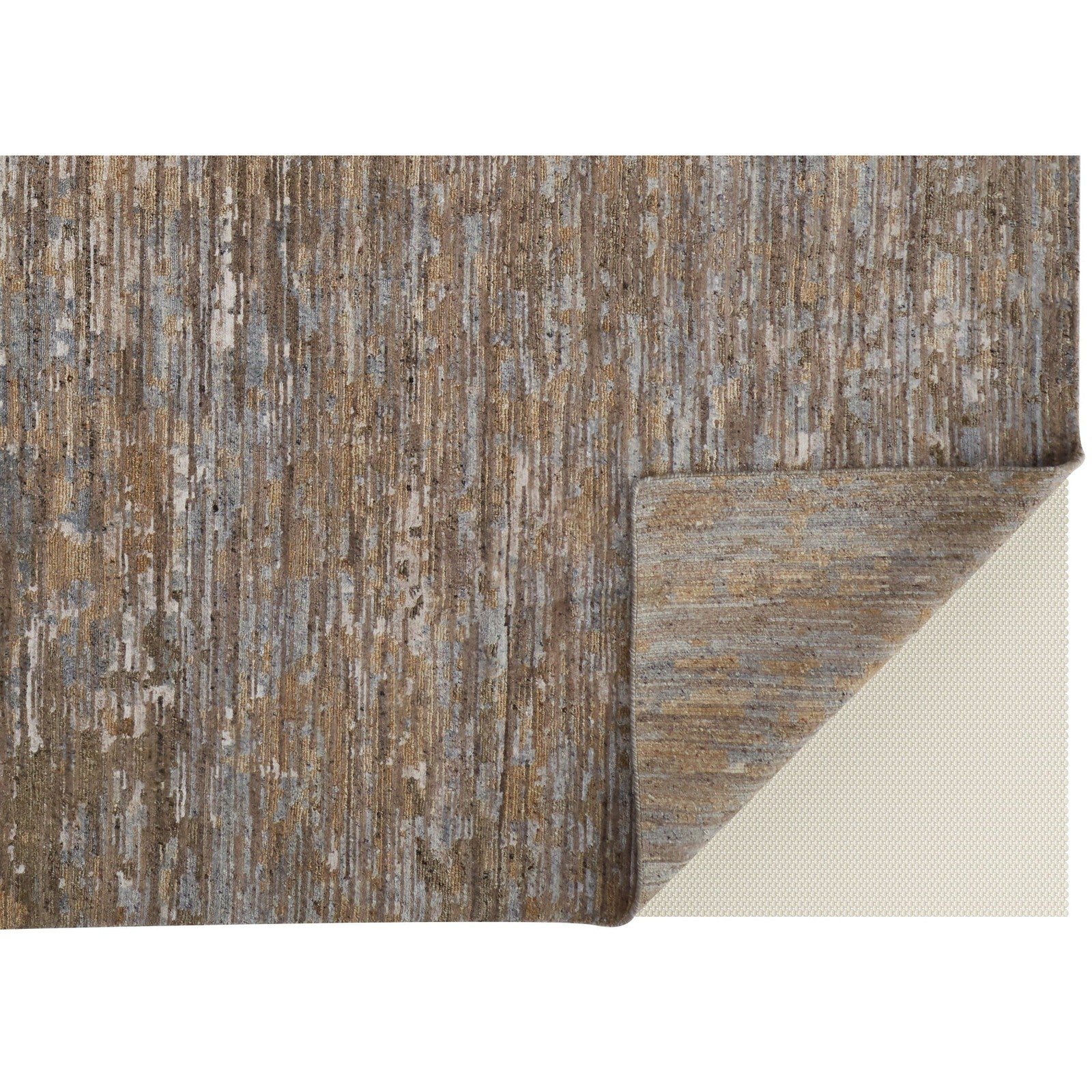 Feizy Conroe 6822F Modern Abstract in Brown/Gray - Image 6