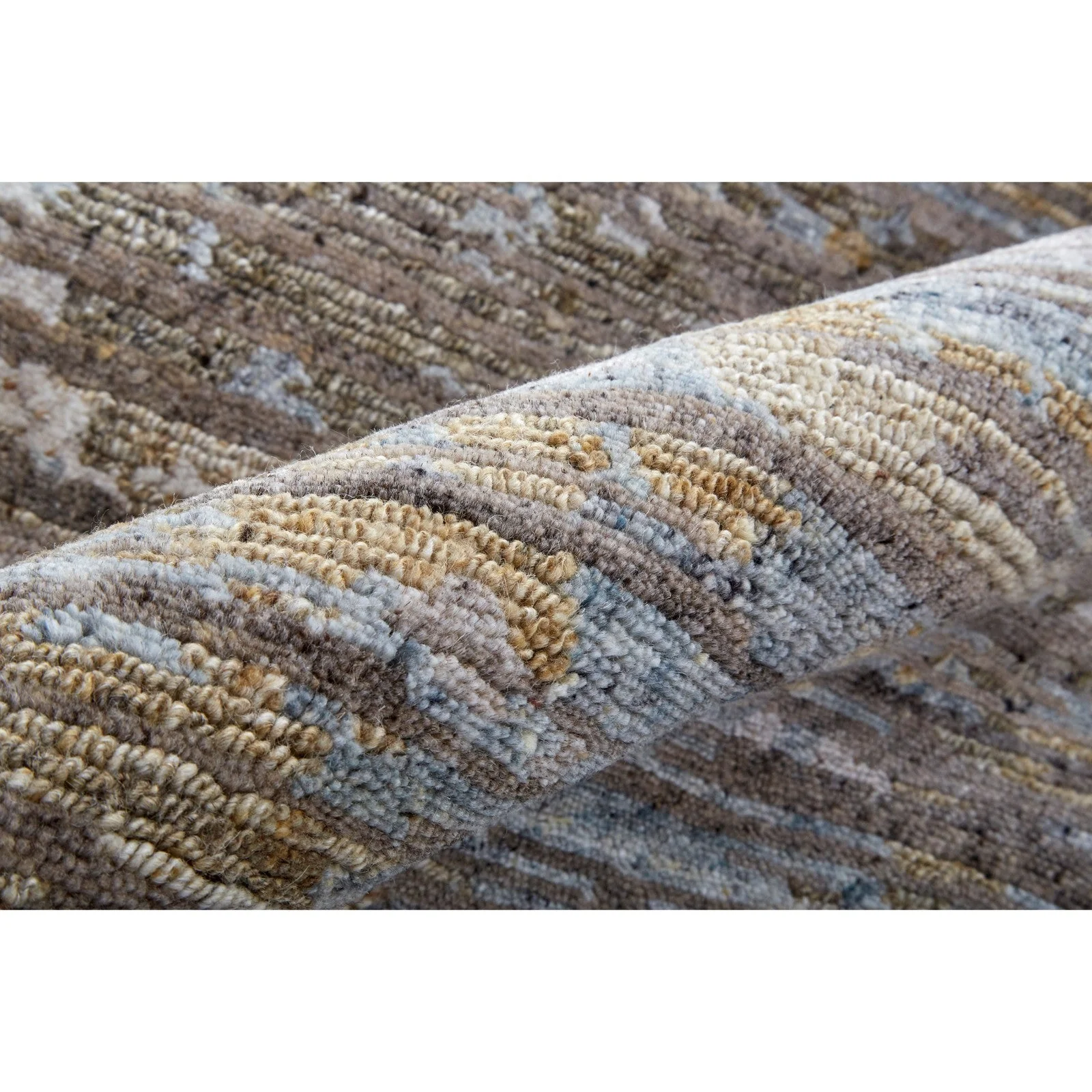 Feizy Conroe 6822F Modern Abstract in Brown/Gray - Image 7