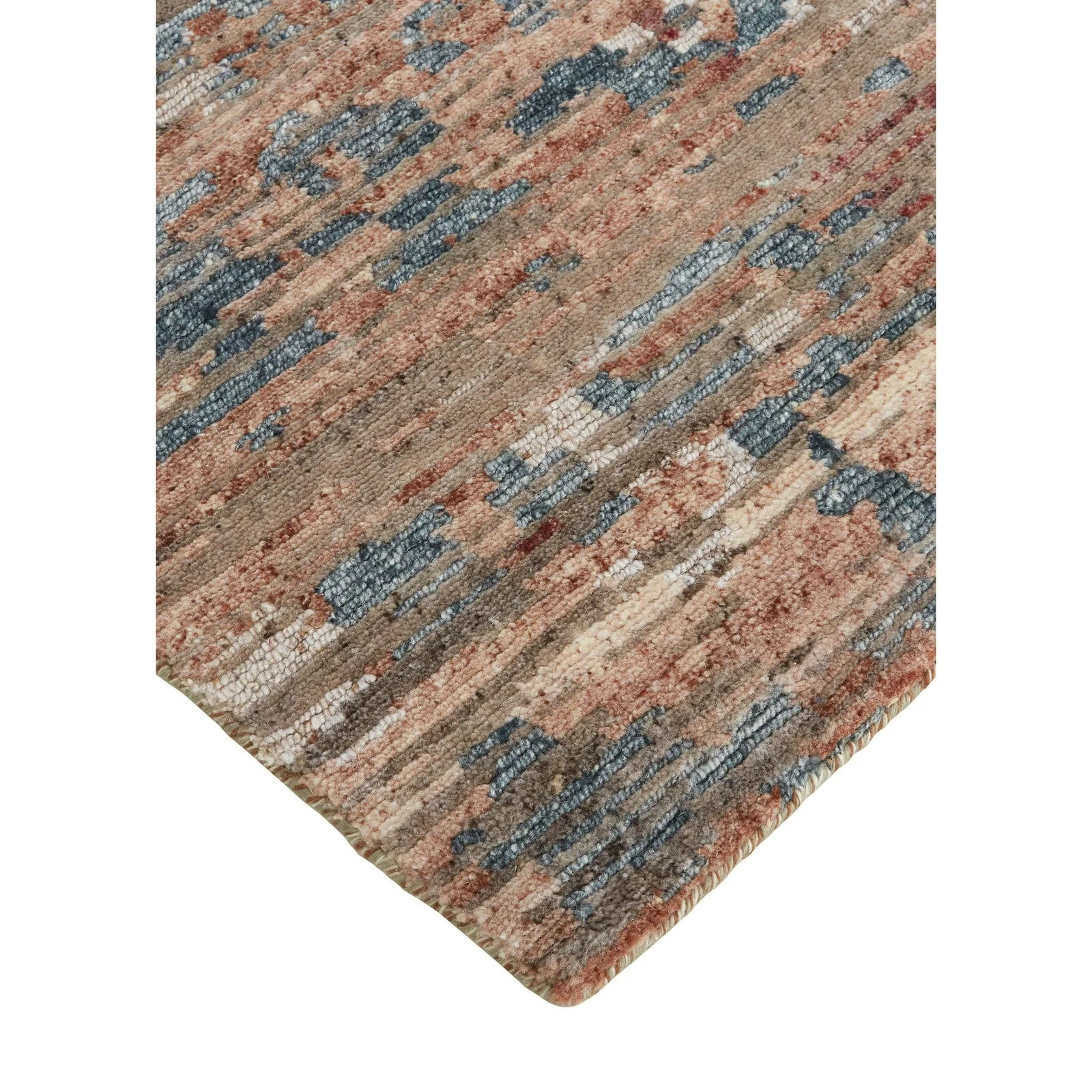 Feizy Conroe 6827F Modern Abstract in Red/Blue - Image 5