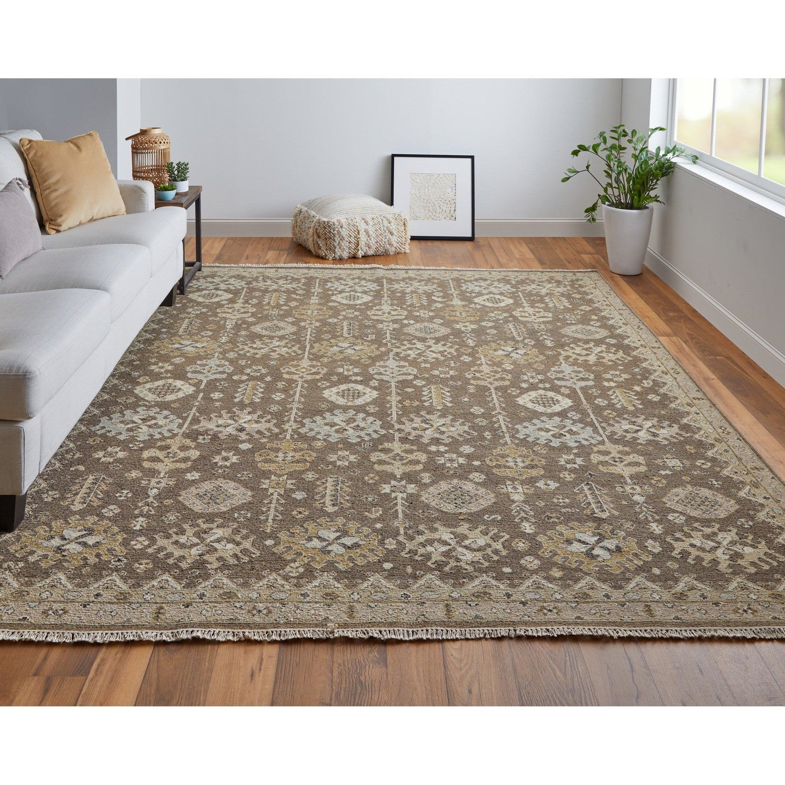 Feizy Corbitt 0610F Traditional Oriental in Brown/Ivory - Image 2