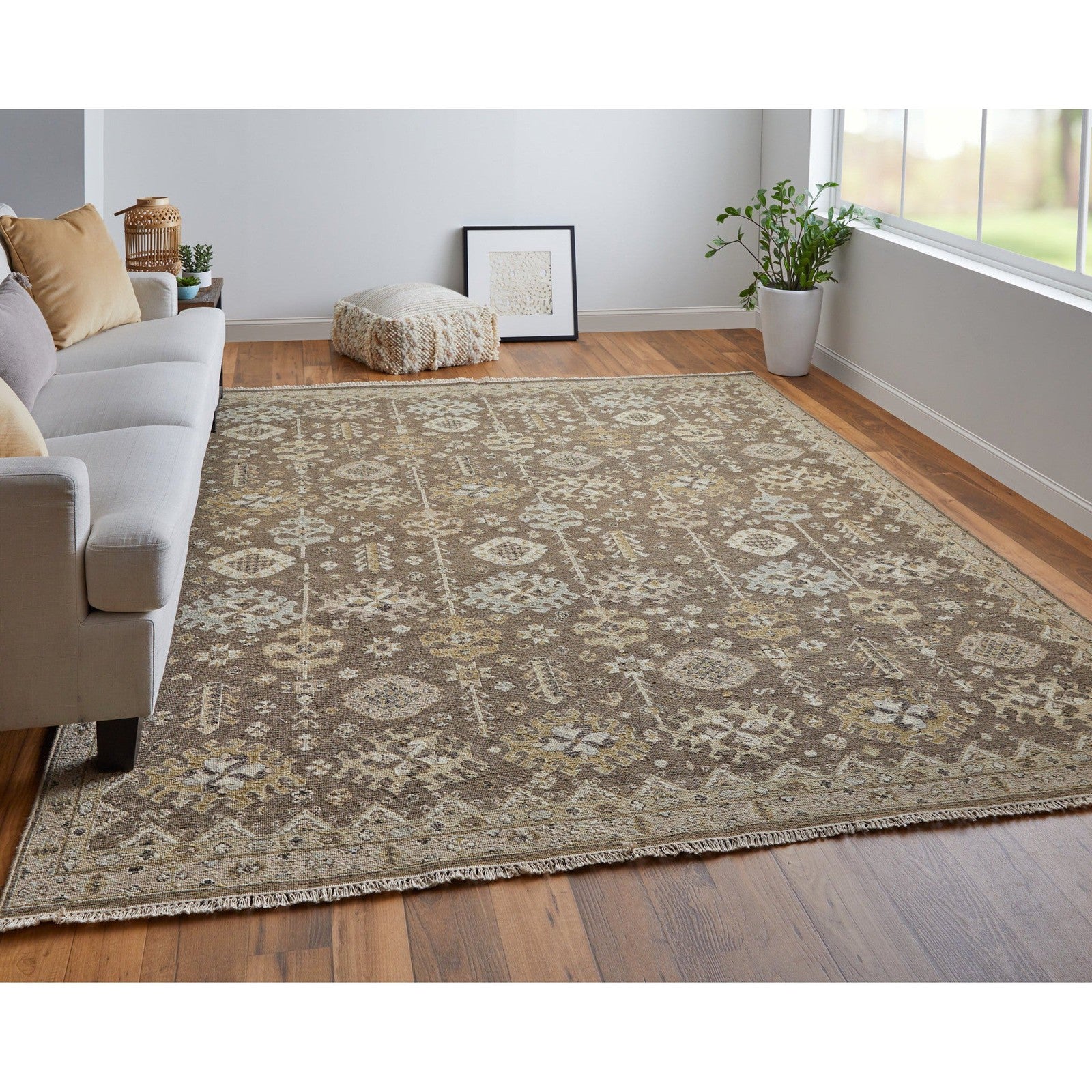 Feizy Corbitt 0610F Traditional Oriental in Brown/Ivory - Image 3