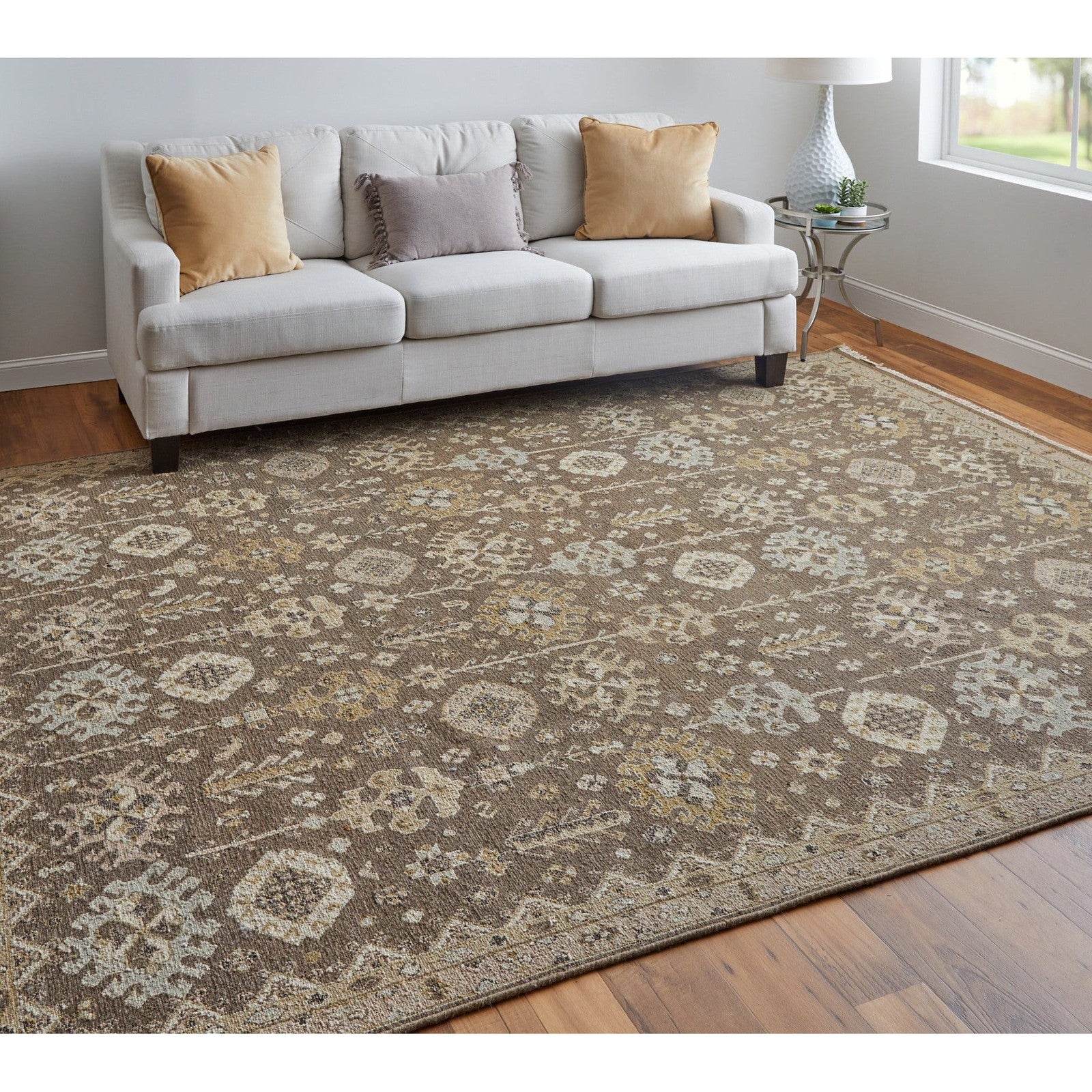 Feizy Corbitt 0610F Traditional Oriental in Brown/Ivory - Image 4