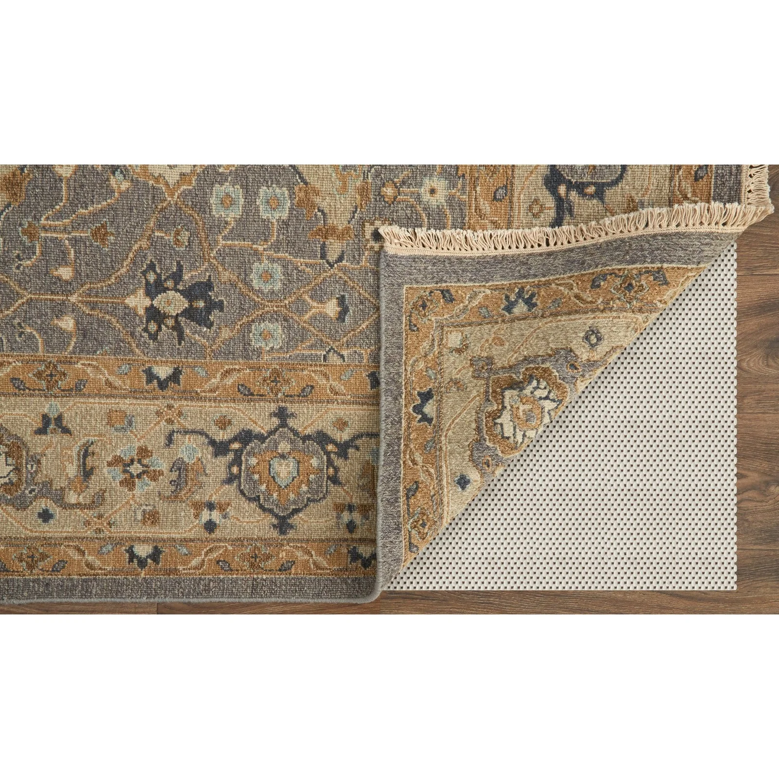 Feizy Corbitt 0611F Traditional Oriental in Gray/Gold - Image 5