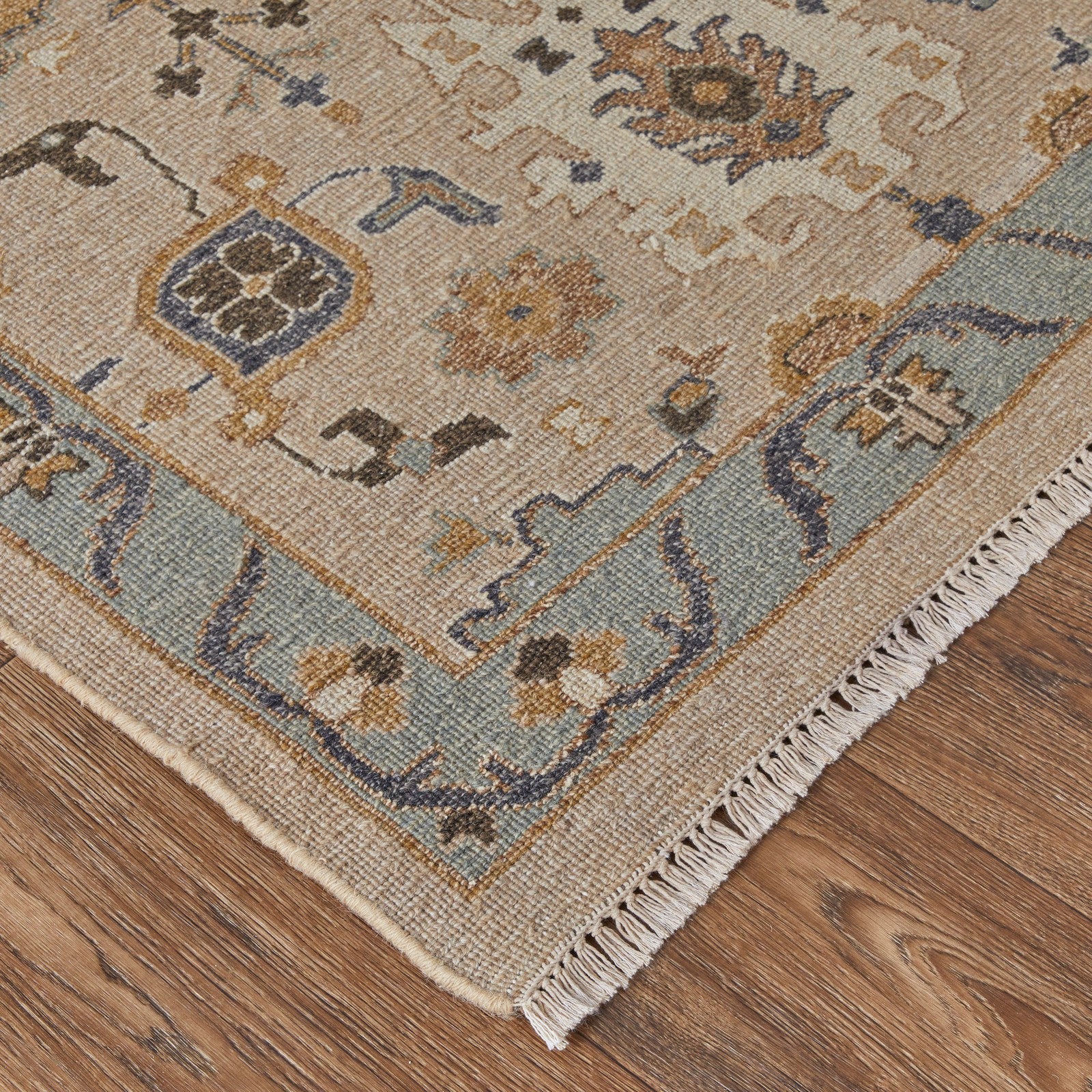 Feizy Corbitt 0613F Traditional Oriental in Tan/Blue/Gold - Image 5