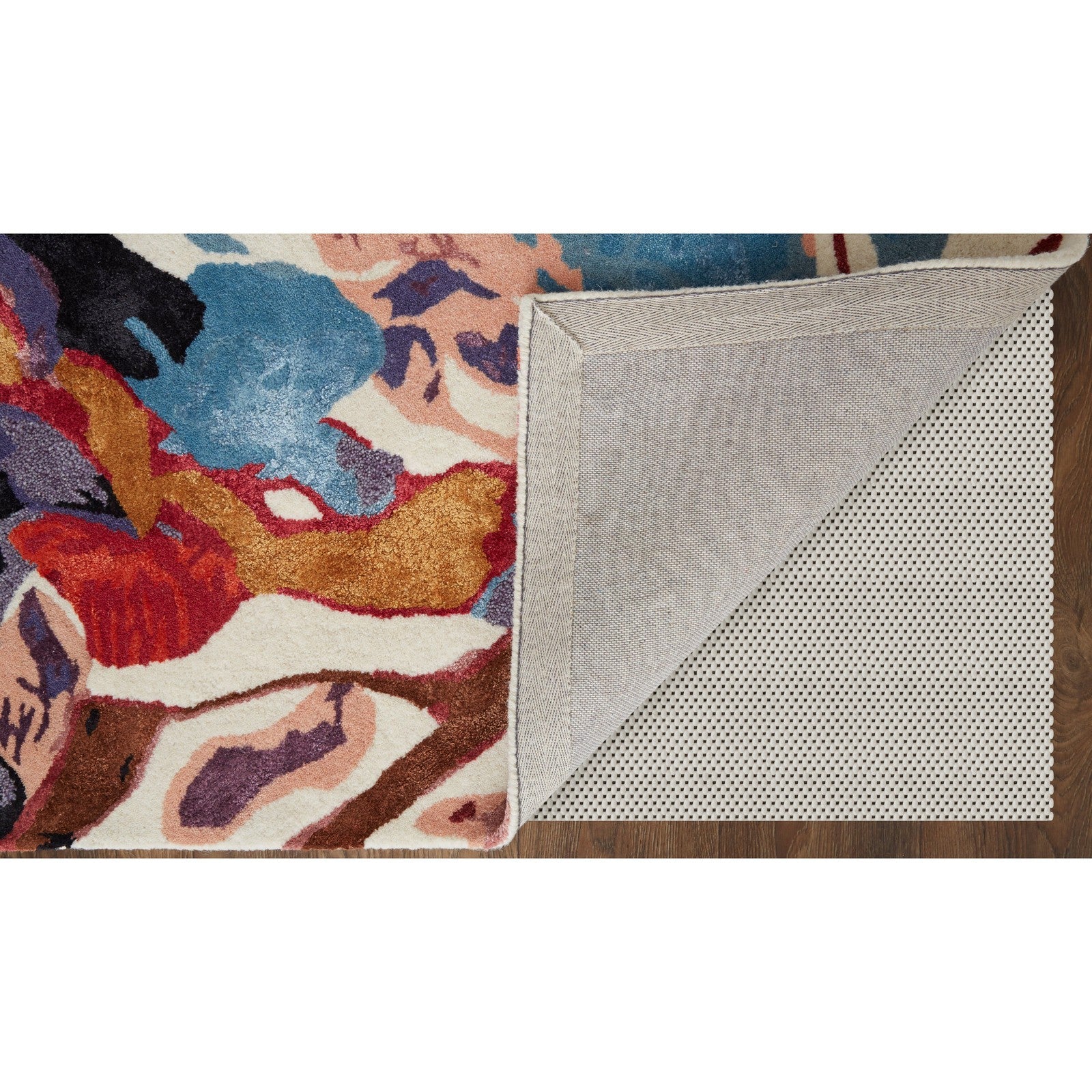 Feizy Dafney 8863F Transitional Floral & Botanical in Red/Blue/Purple - Image 5