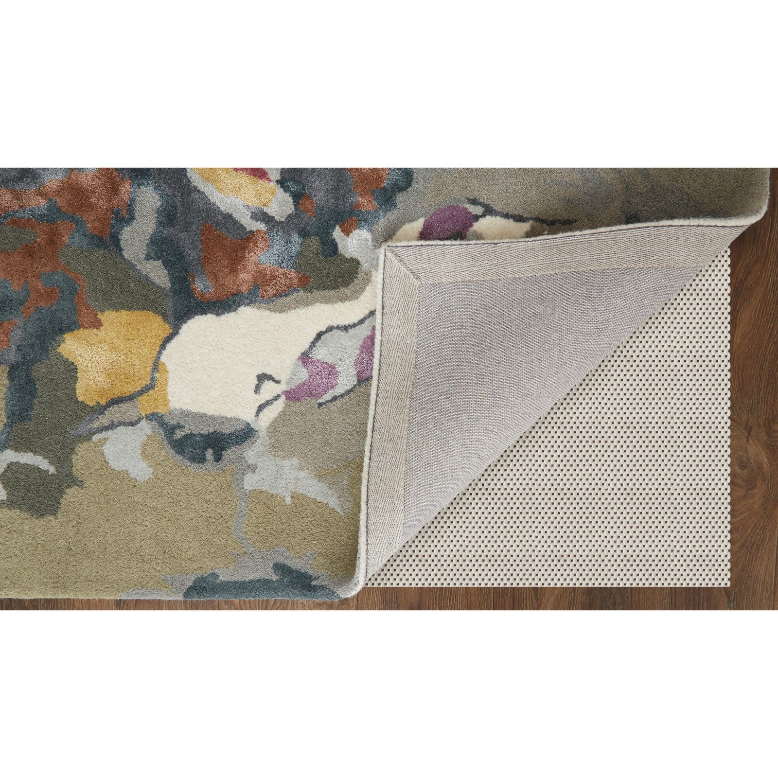 Feizy Dafney 8864F Transitional Floral & Botanical in Purple/Pink/Green - Image 5
