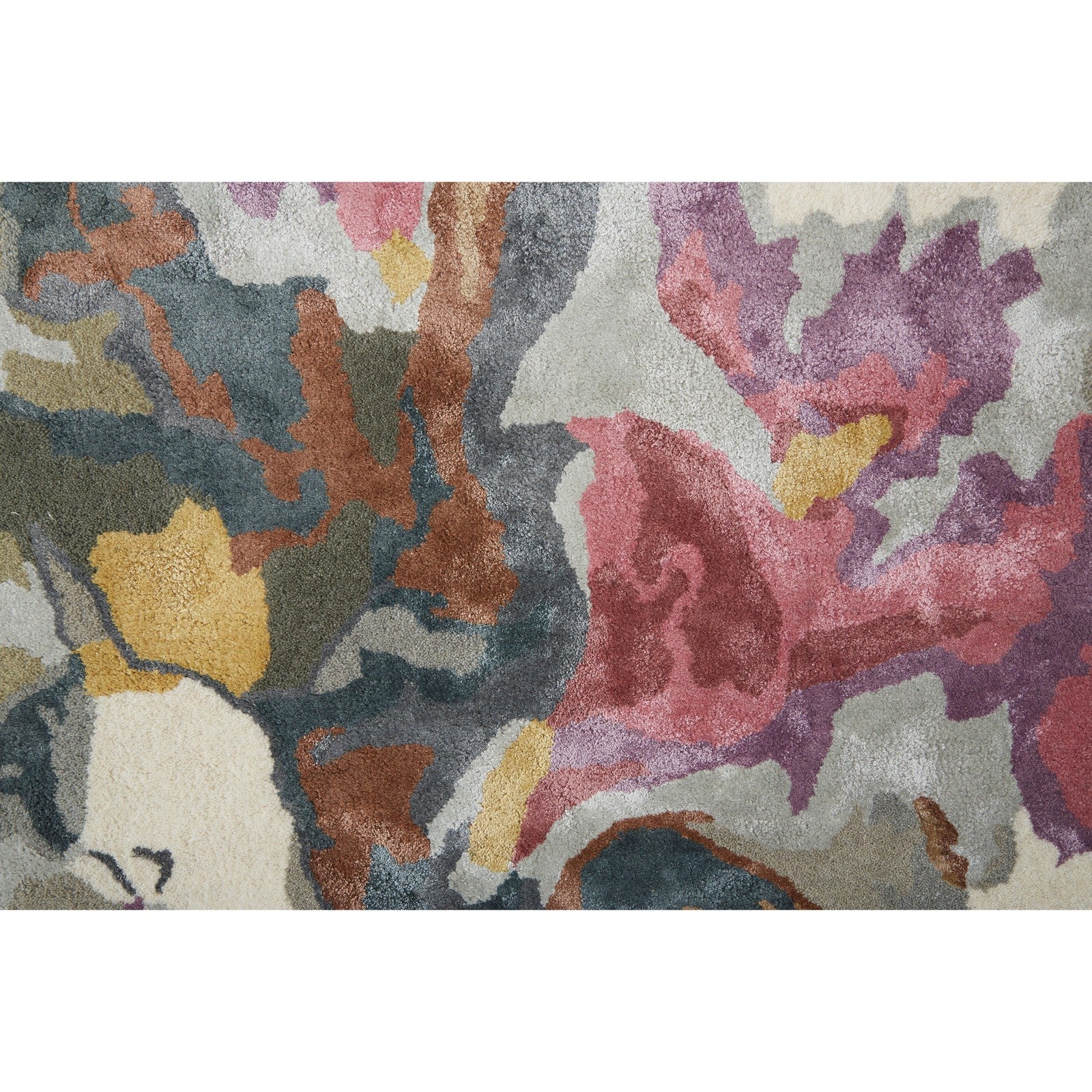 Feizy Dafney 8864F Transitional Floral & Botanical in Purple/Pink/Green - Image 7