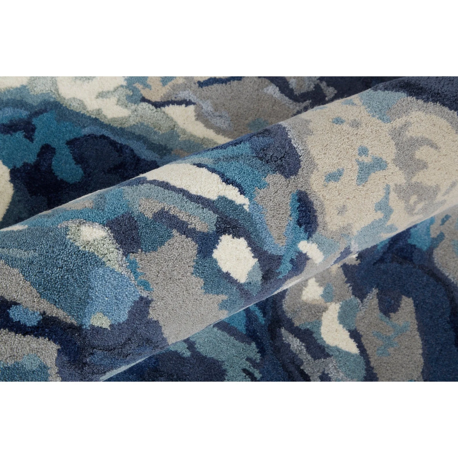 Feizy Dafney 8871F Transitional Floral & Botanical in Blue - Image 6